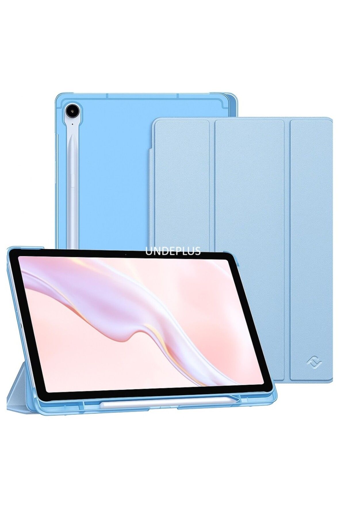 UnDePlus Samsung Galaxy S10 FE+ Plus 13.1inç Kılıf Flip Cover Kalem Bölmeli PC Case