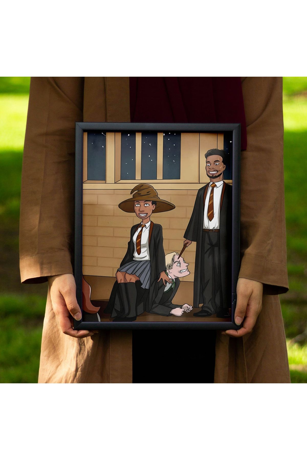ÇELİKLER HEDİYE Kişiye Özel Karikatür Çerçeve – Fotoğraftan Hazırlanan Hediye Tablo