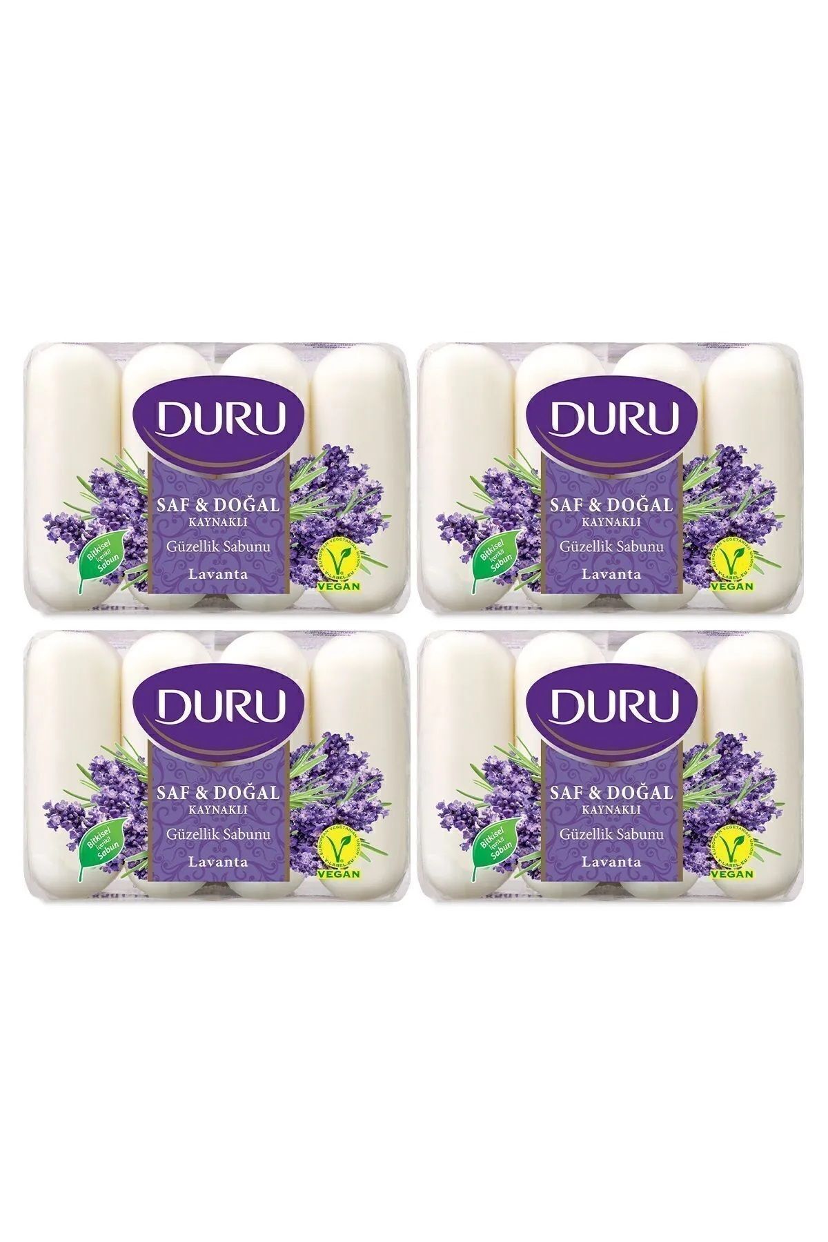 Duru Saf & Doğal Kaynaklı Lavanta 16 Adet Güzellik Sabunu 4x280gr