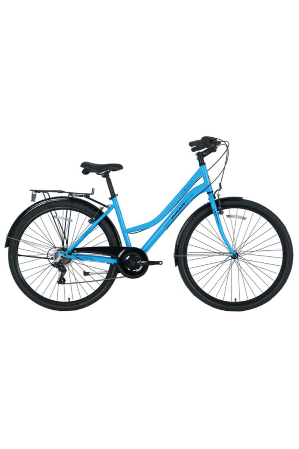 Elioure 44 Cm Şehir Bisikleti, 26 Jant, 7 Vites, Açık Mavi-siyah