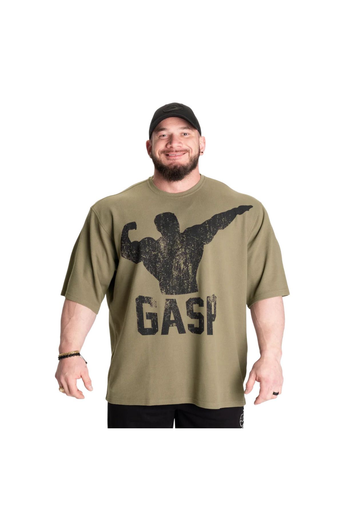 GASP ARCHER THERMAL IRON TEE (Washed Green)