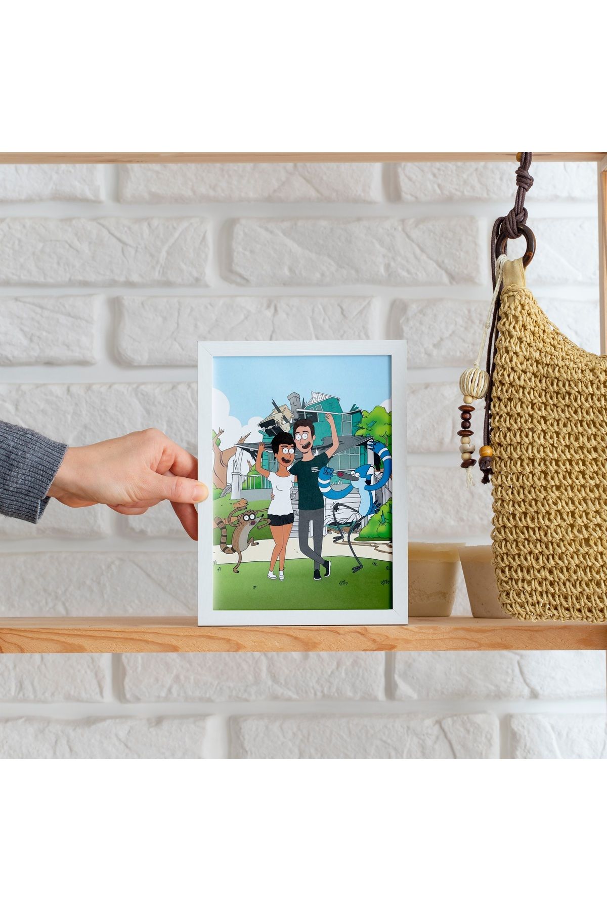 ÇELİKLER HEDİYE Kişiye Özel Karikatür Çerçeve – Fotoğraftan Hazırlanan Hediye Tablo