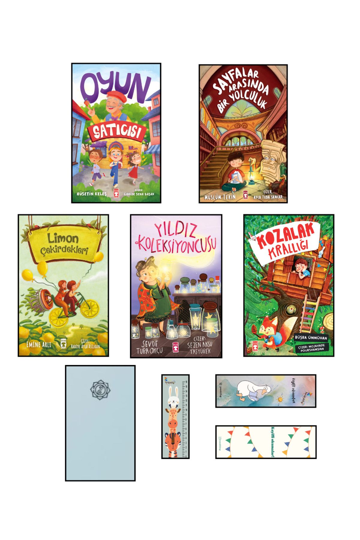 Timaş Çocuk 2. 3. Sınıf Okuma Kitapları 5'li Set / Kozalak Krallığı - Limon Çekirdekleri - Yıldız Koleksiyoncusu
