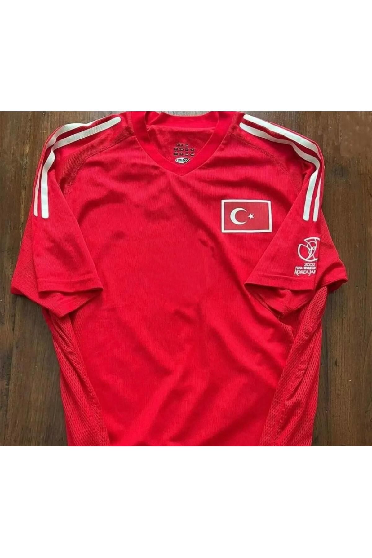 BARBITOS TÜRKİYE 2002 DÜNYA KUPASI İSİMSİZ EFSANE Yetişkin Taraftar Fıtbol FORMASI HD1199