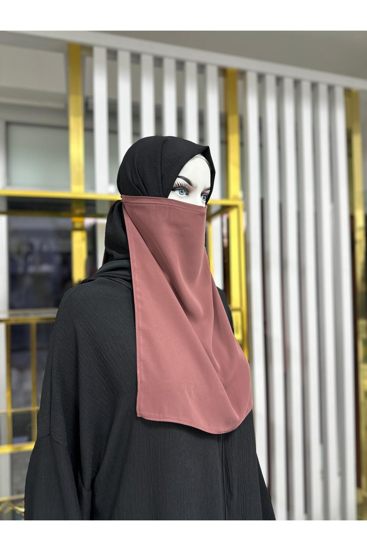 erasra class iç peçe dikdörtgen ,hijab.nikap gül kurusu