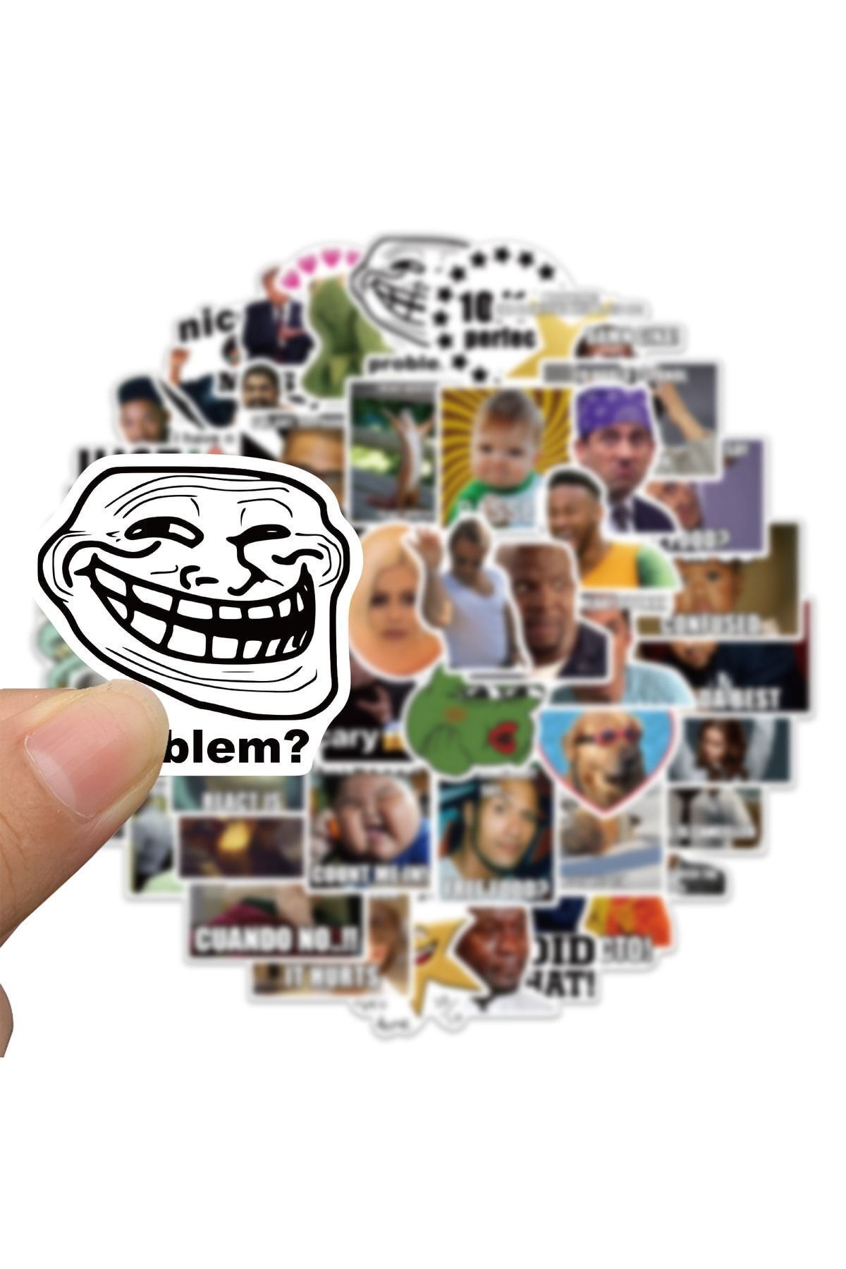 MS Major Selection Komik Mem Çıkartma 1. Seri Laptop Notebook Telefon Kılıfı Sticker Paketi