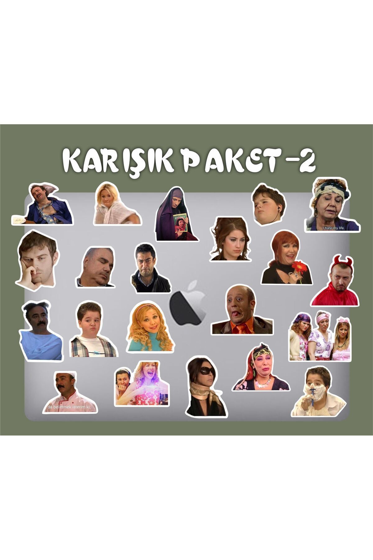 MS Major Selection Karışık Mix Paket 2 Laptop Notebook Telefon Kılıfı Sticker Paketi