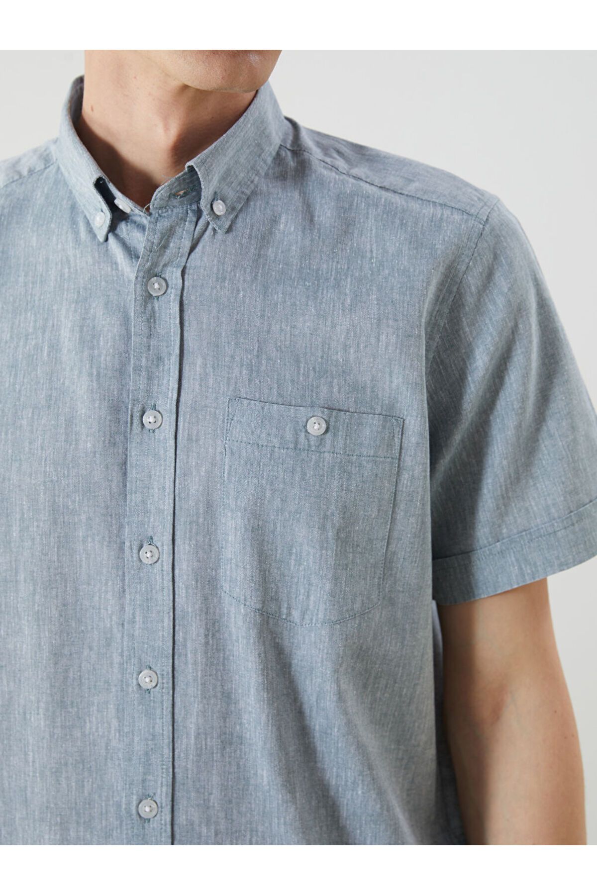 LC Waikiki-Sparkling Selections from Shining Store |   Regular Fit Linen Blend Men's Shirt 3