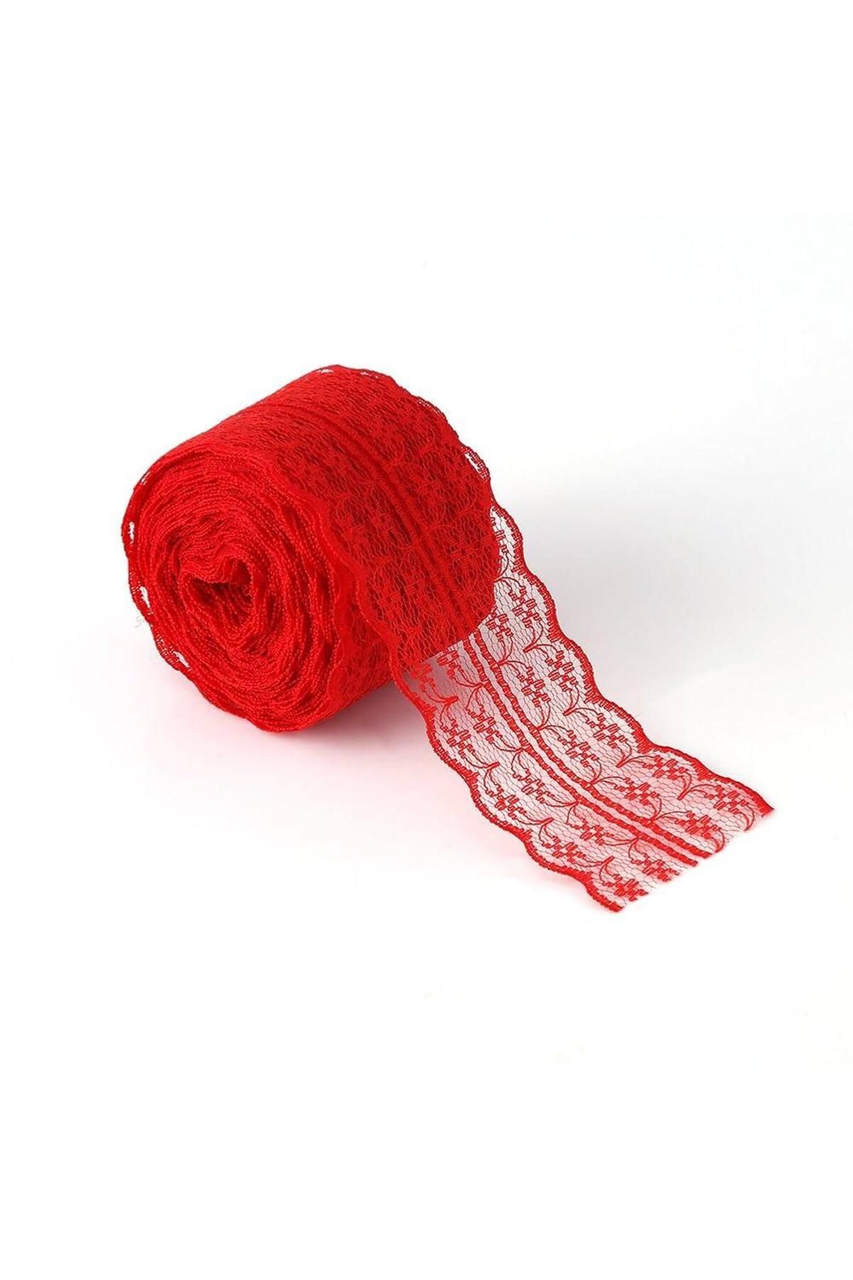 DUCK HOBY 20 Metre Çift Katlı Güpür Dantel Kurdele ( En : 4,5 Cm)