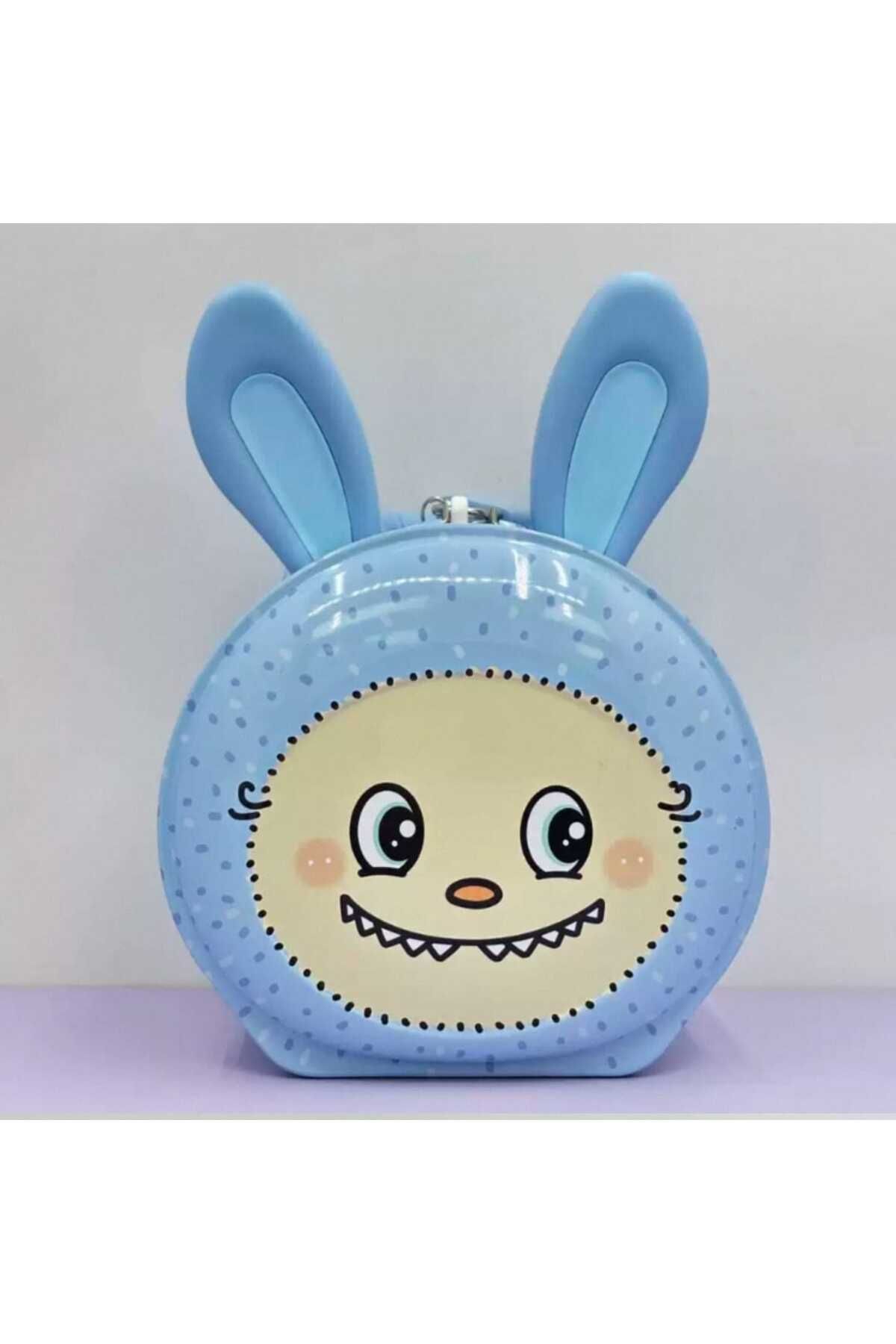 MRShopping MR Labubu, Kulaklı Metal Kumbara – Kilitli ve Anahtarlı Hediyelik kumbara