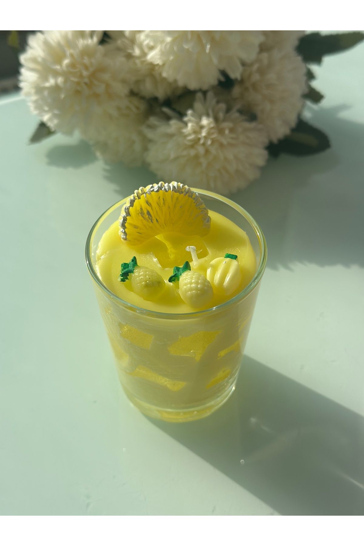 BalibeeCandle Bardakta Limon Mango Sarı Mum