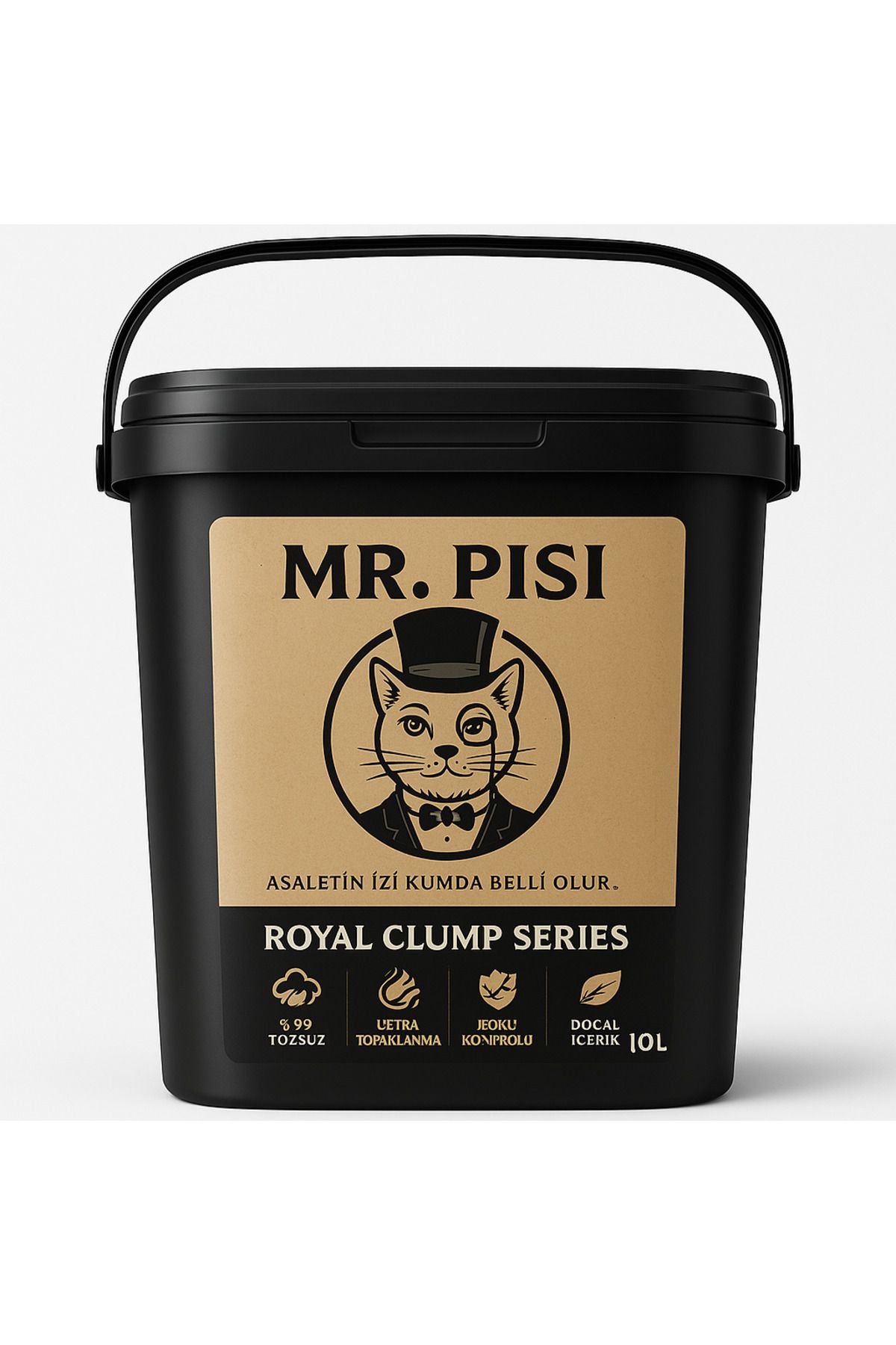 mr pisi Mr. Pisi Doğal Yeşil Bentonit Kedi Kumu – 10 L