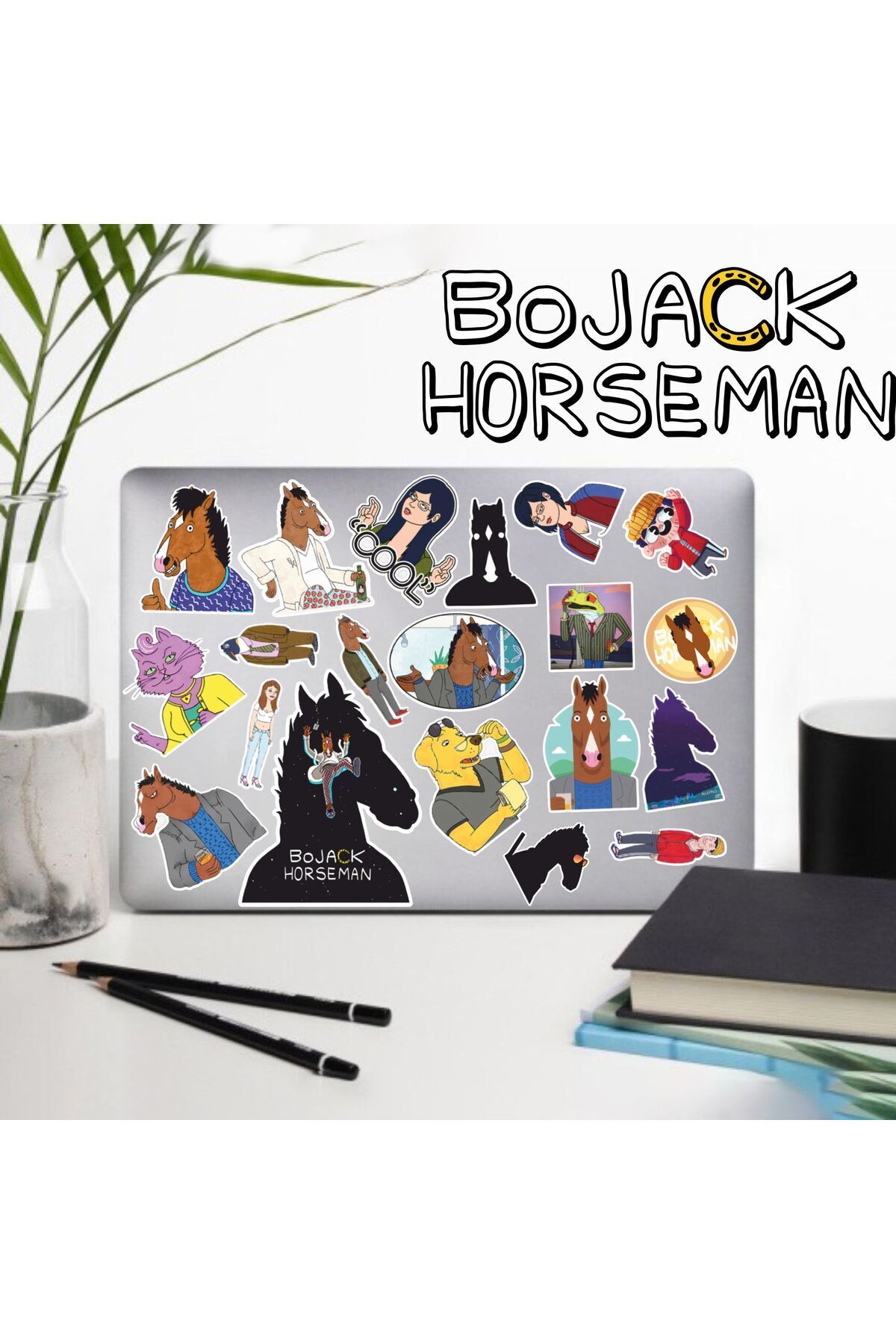 MS Major Selection BoJack Horseman Sticker Telefon Laptop Notebook Tablet Defter Matara Stiker Etiket