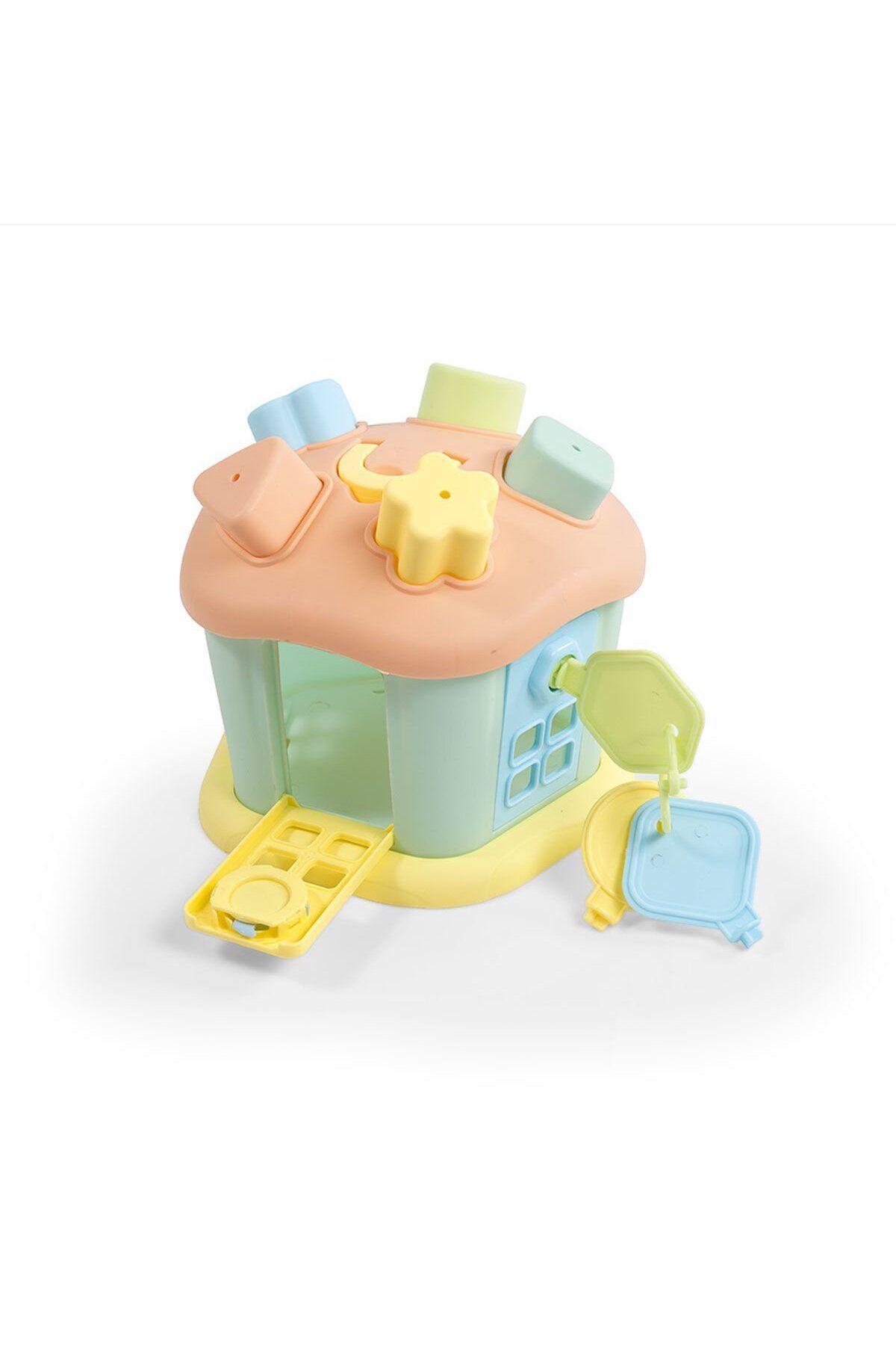 Dolu-Sorting game - Cute house with keys - Pastel 6