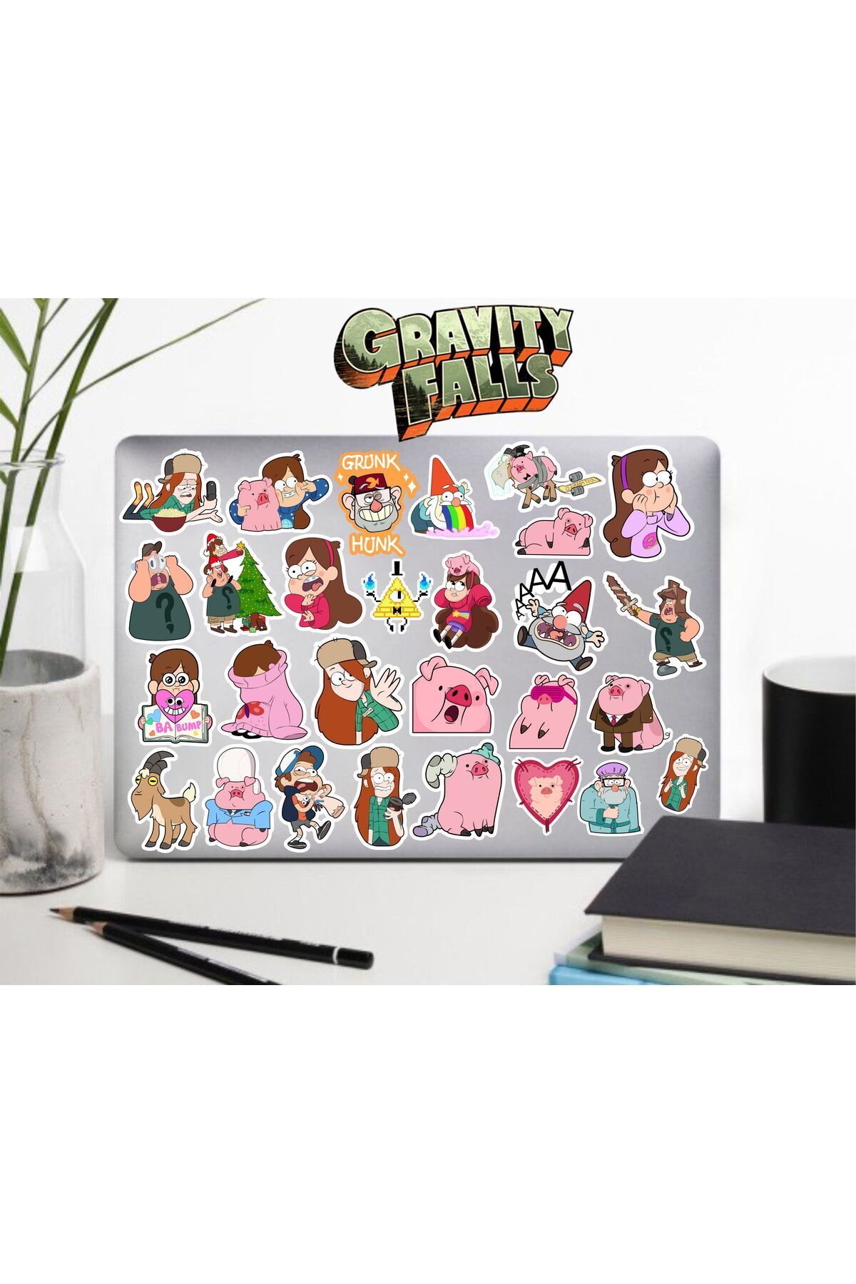 MS Major Selection Gravity Falls Esrarengiz Kasaba Seri 1 Sticker Telefon Laptop Notebook Tablet Defter Matara Etiket