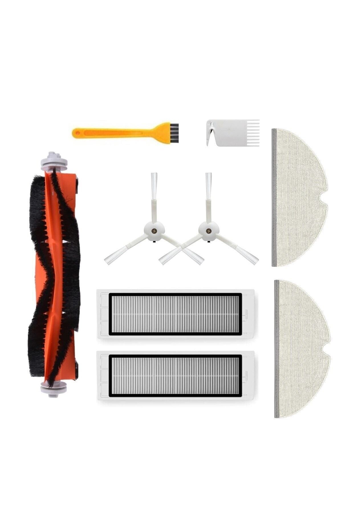 teknotrust Uyumlu Yedek Fırça ve Filtre Seti, Mop, 9 Parça, Temizlik İçin Ideal