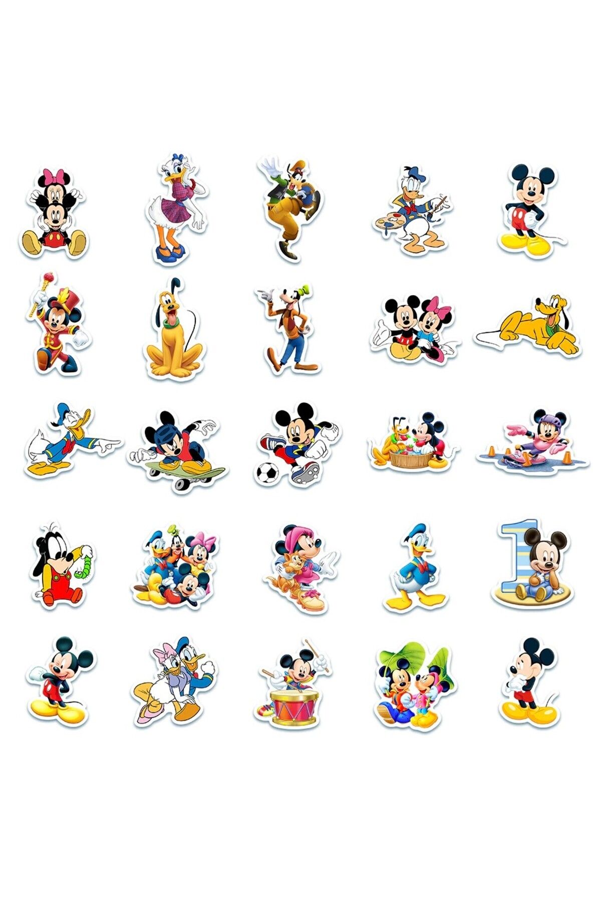 MS Major Selection Mavi Mickey Mouse Miki Fare Laptop Notebook Tablet Sticker Seti