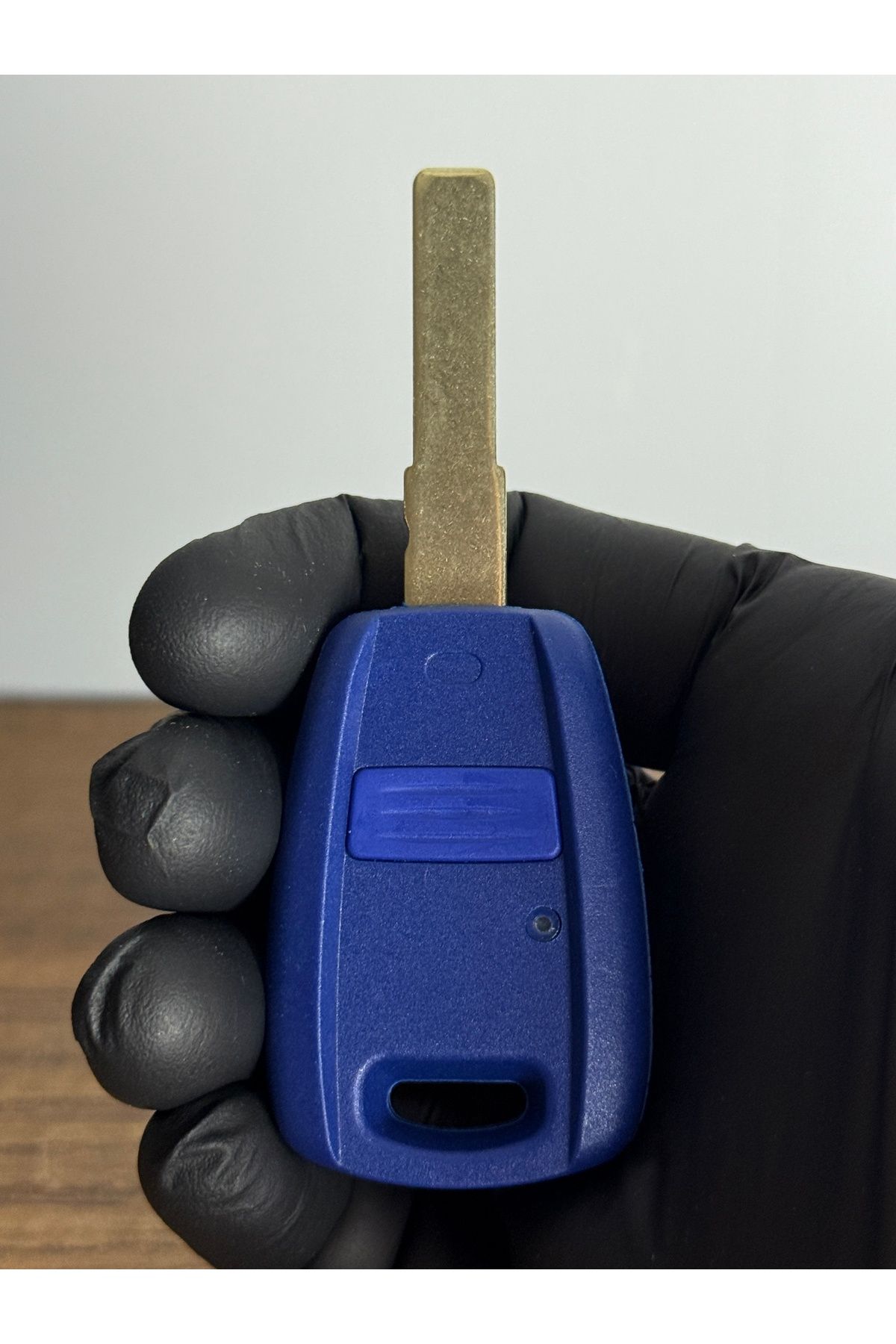 Mavi Keys Fiat Punto Doblo Albea Bravo Smart Kumanda Kabı 1 tek Düğmeli Mavi