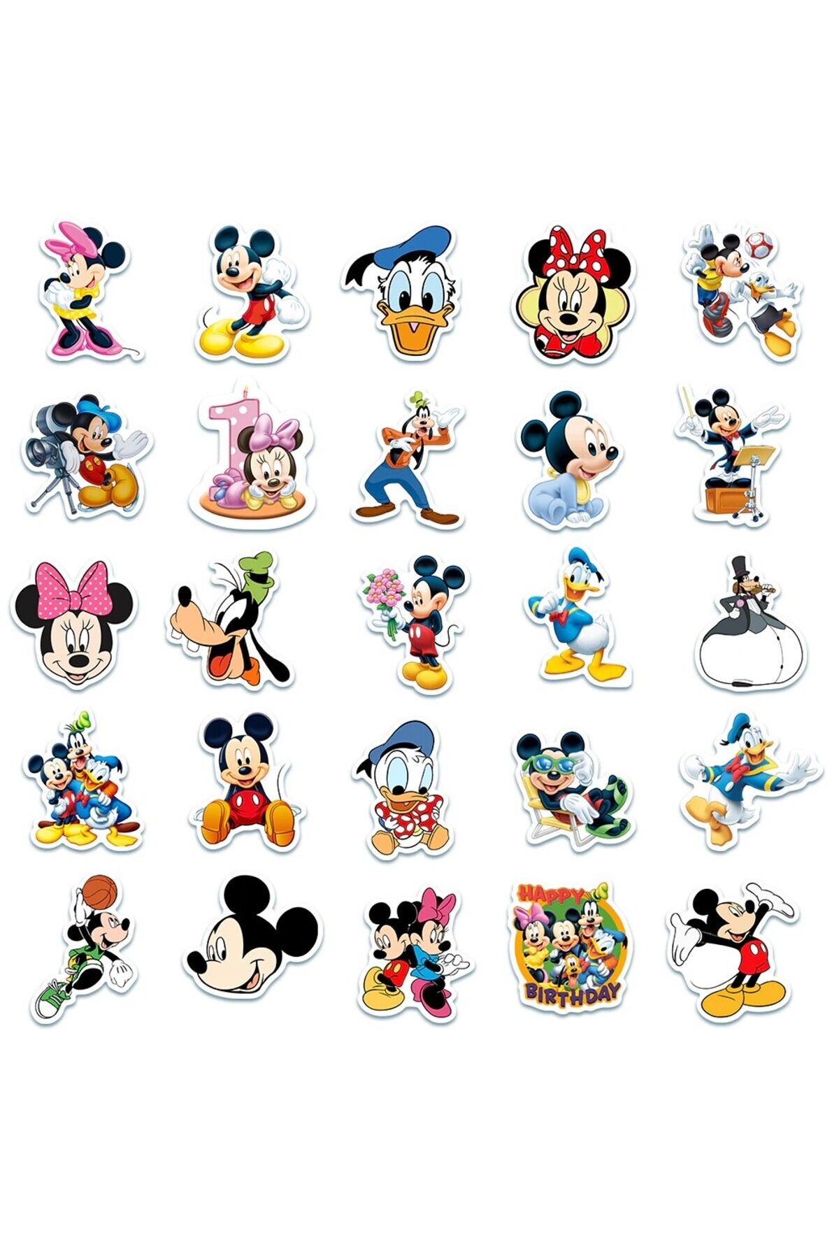 MS Major Selection Pembe Minnie Mouse Miki Fare Laptop Notebook Tablet Sticker Seti