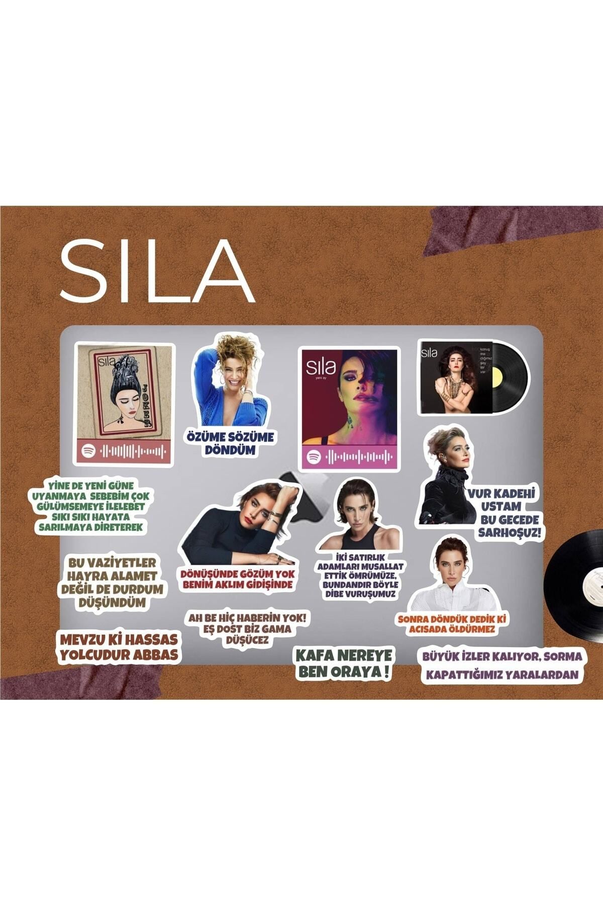 MS Major Selection Sıla Laptop Notebook Telefon Kılıfı Sticker Paketi