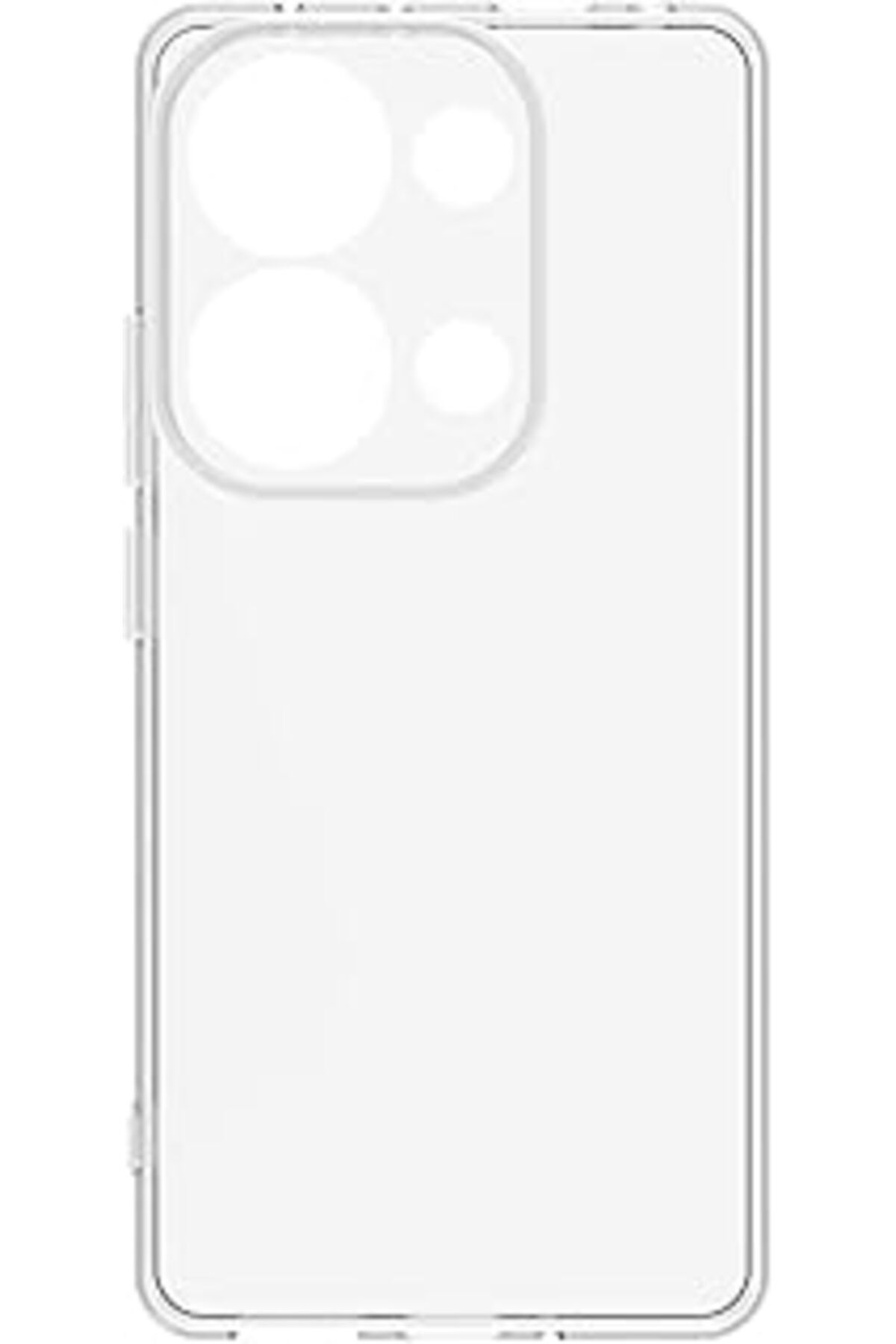 Pazarcan Xiaomi Redmi Note 13 Pro 4G Kılıf Kamera Korumalı Silikon Rubber Arka Kapak (Şeffaf)