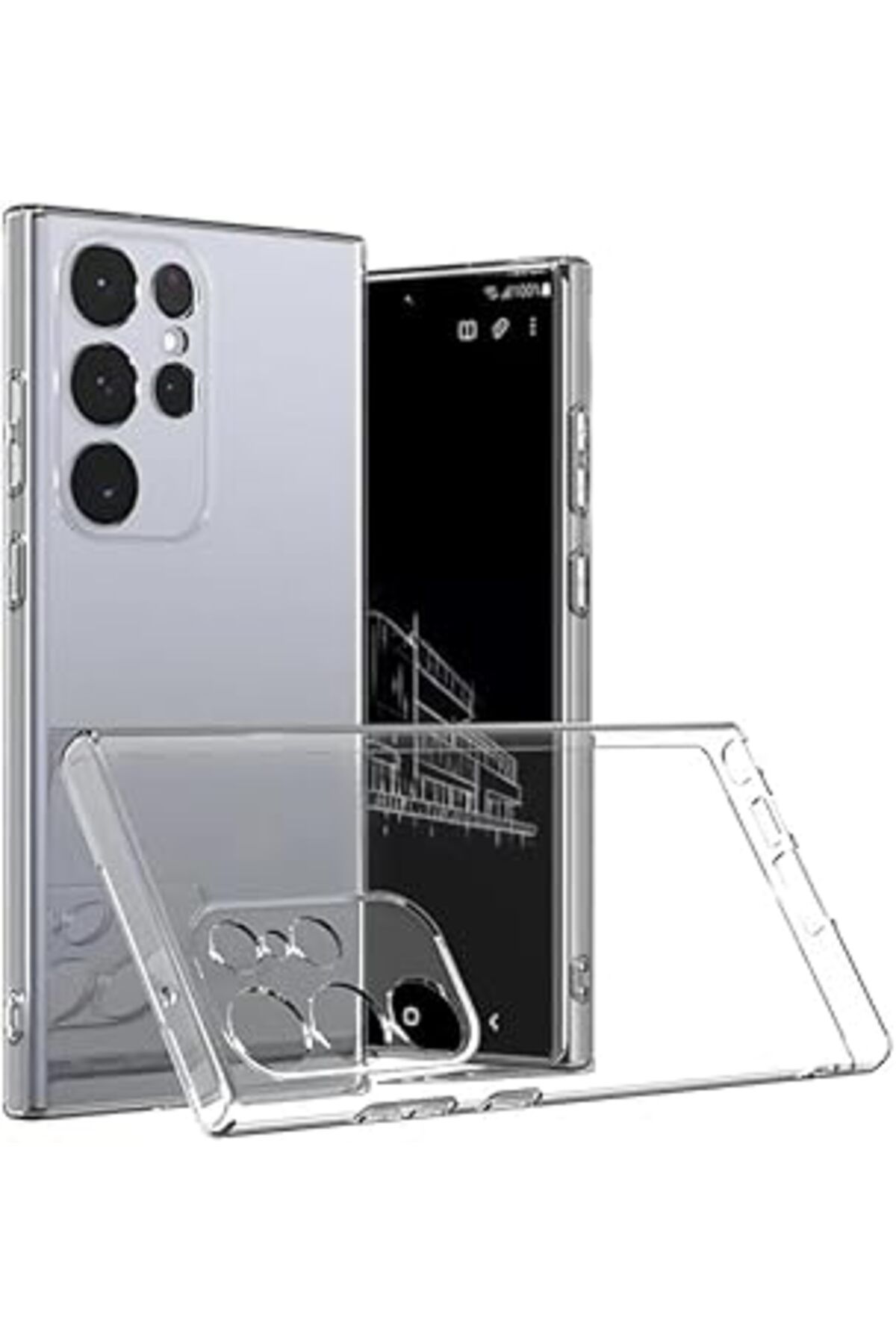 Karachil Samsung Galaxy S24 Ultra Şeffaf Slim Tpu Saydam Kılıf