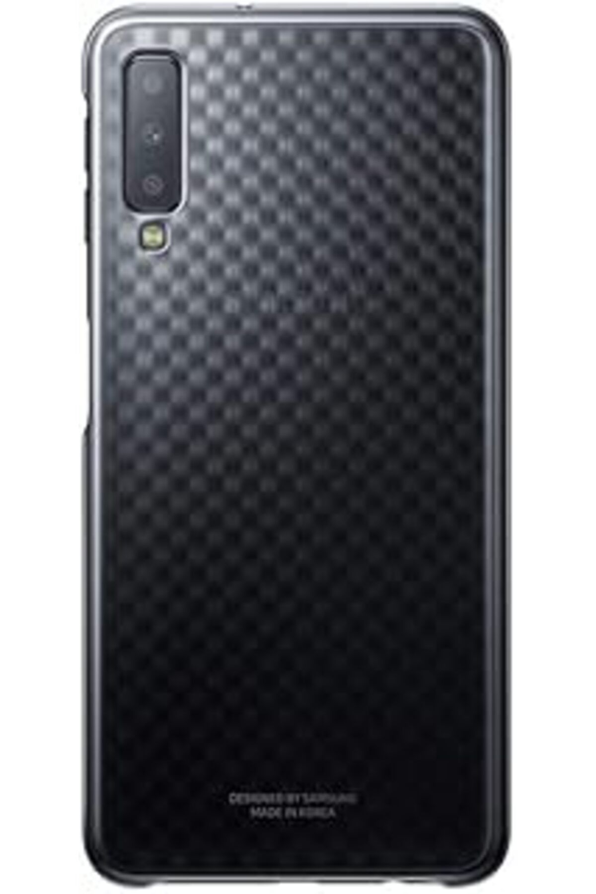 Pazarcan Samsung Galaxy A7 2018 Koruyucu Kılıf, Siyah/Beyaz
