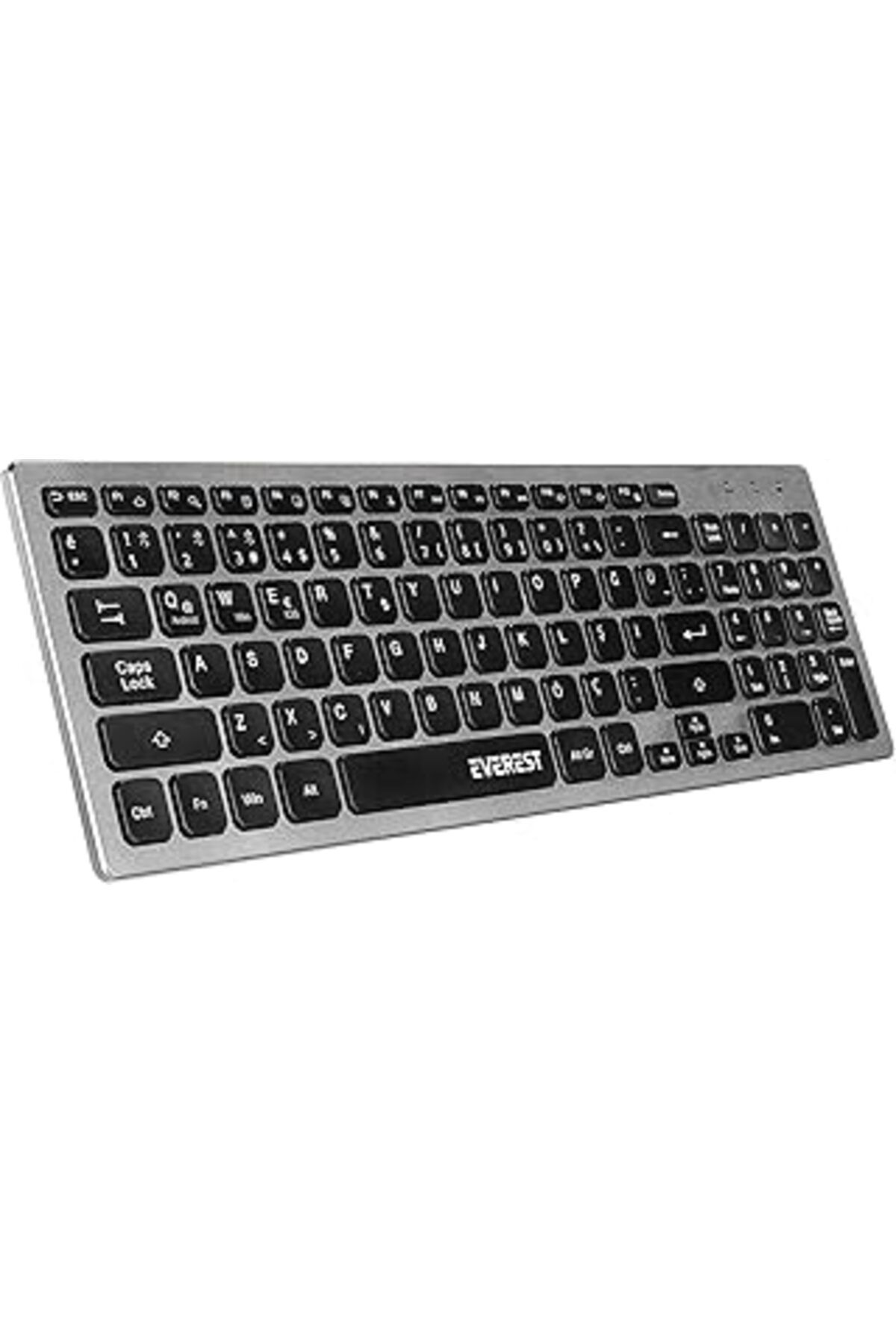 Karachil Everest Kb-Bt88 Siyah/Gri Bluetooth Ultra İnce Q Mac/Win/Android/Ios Uyumlu Bilgisayar Tablet Telev