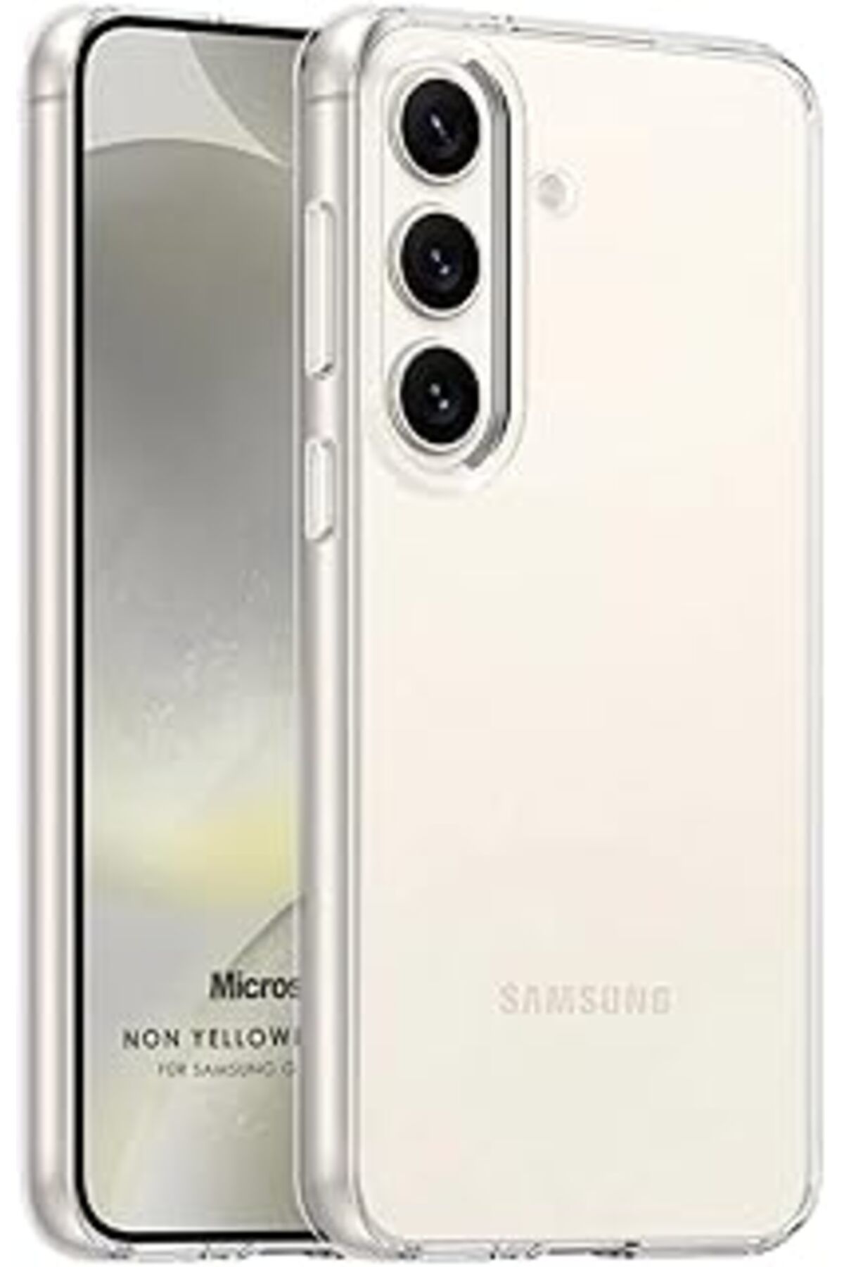 Pazarcan Microsonic Samsung Galaxy S24 Plus Için Kılıf Non Yellowing Crystal Clear Sararma Önleyici Kristal