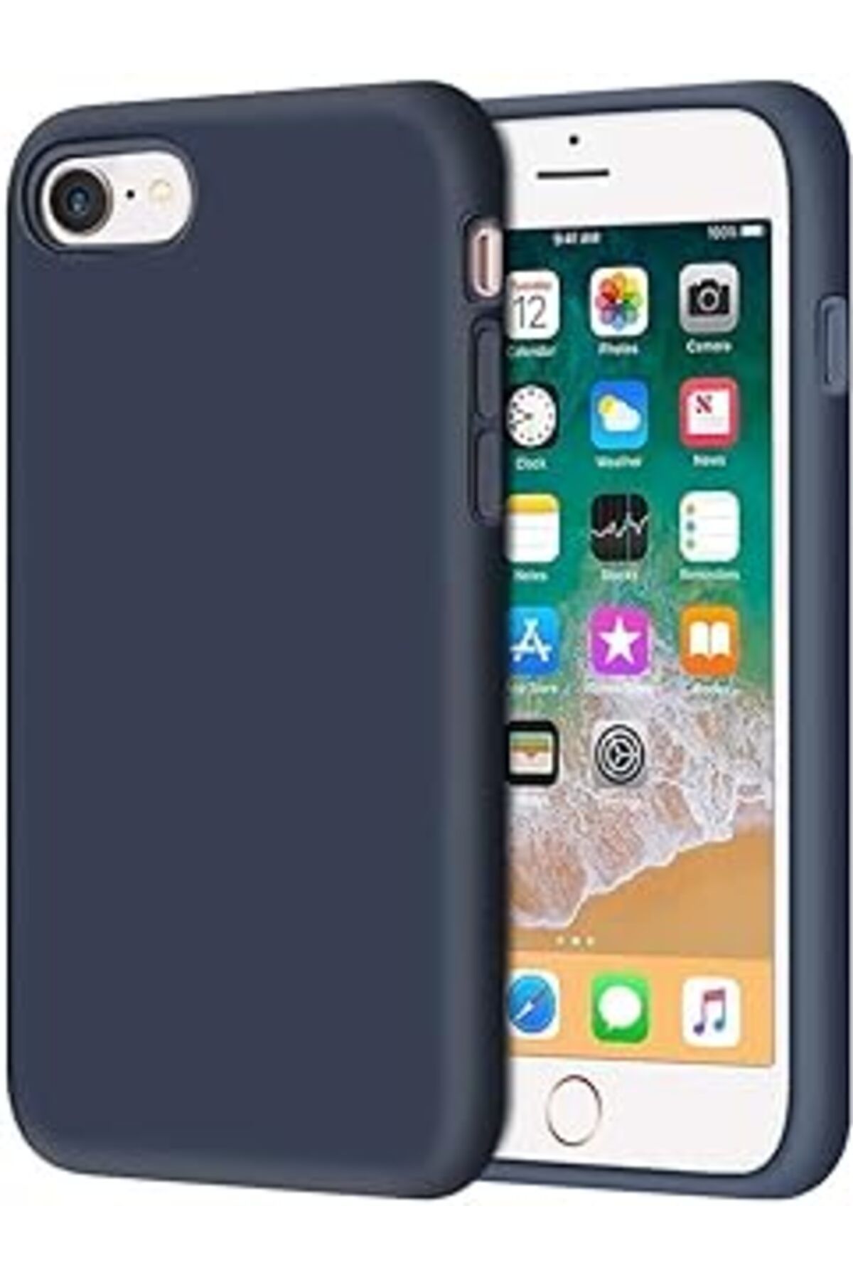 Karachil Ggm Giyim & Aksesuar Iphone 7/8 Se 2020 / Se 2022 İçi Kadife Lansman Silikon Kılıf Şok Emici Full