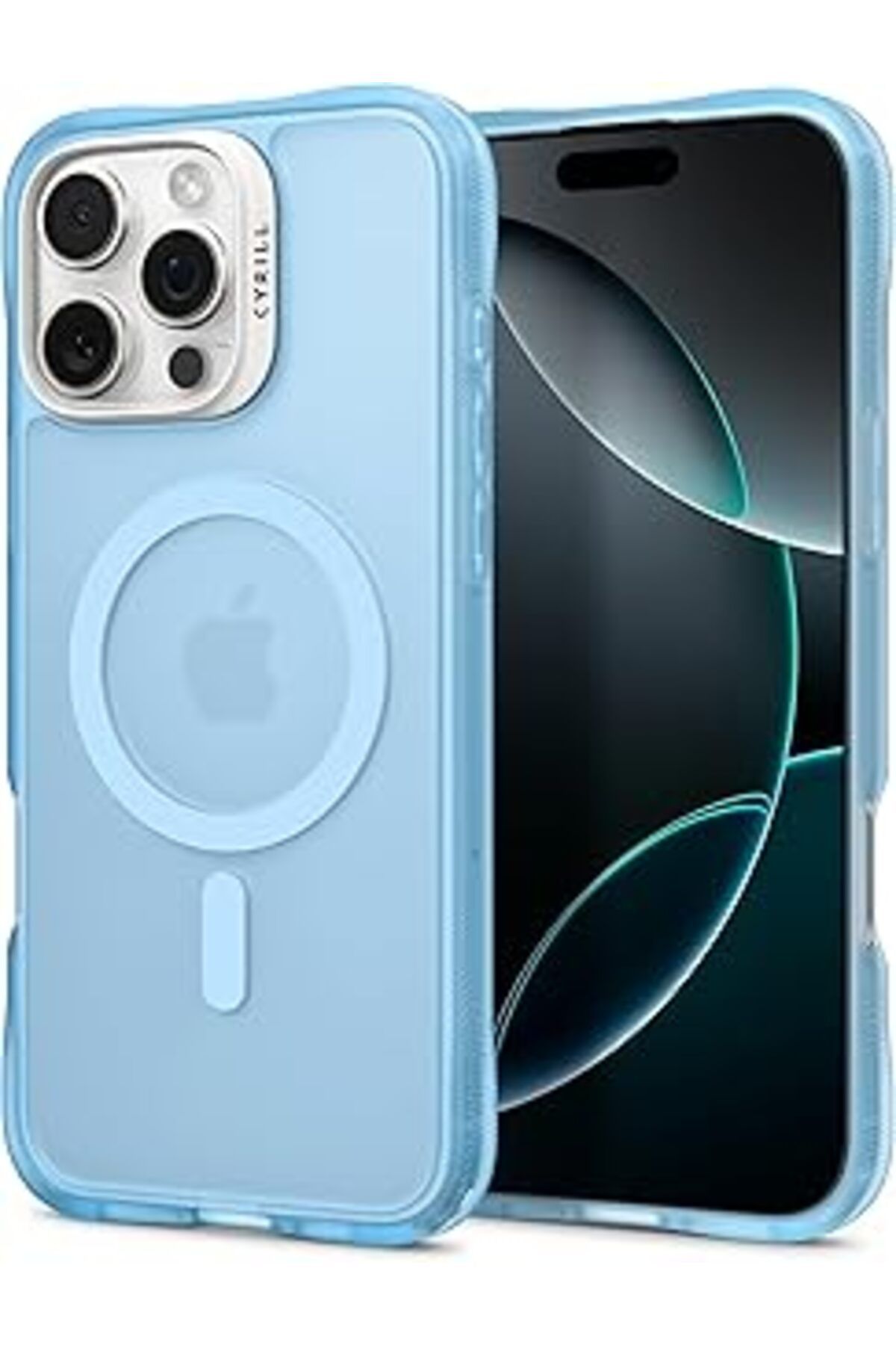 Pazarcan Cyrill Ciel Iphone 16 Pro Max Kılıf Ultra Sheer Mag Magsafe Özellikli Baby Blue - Acs08248