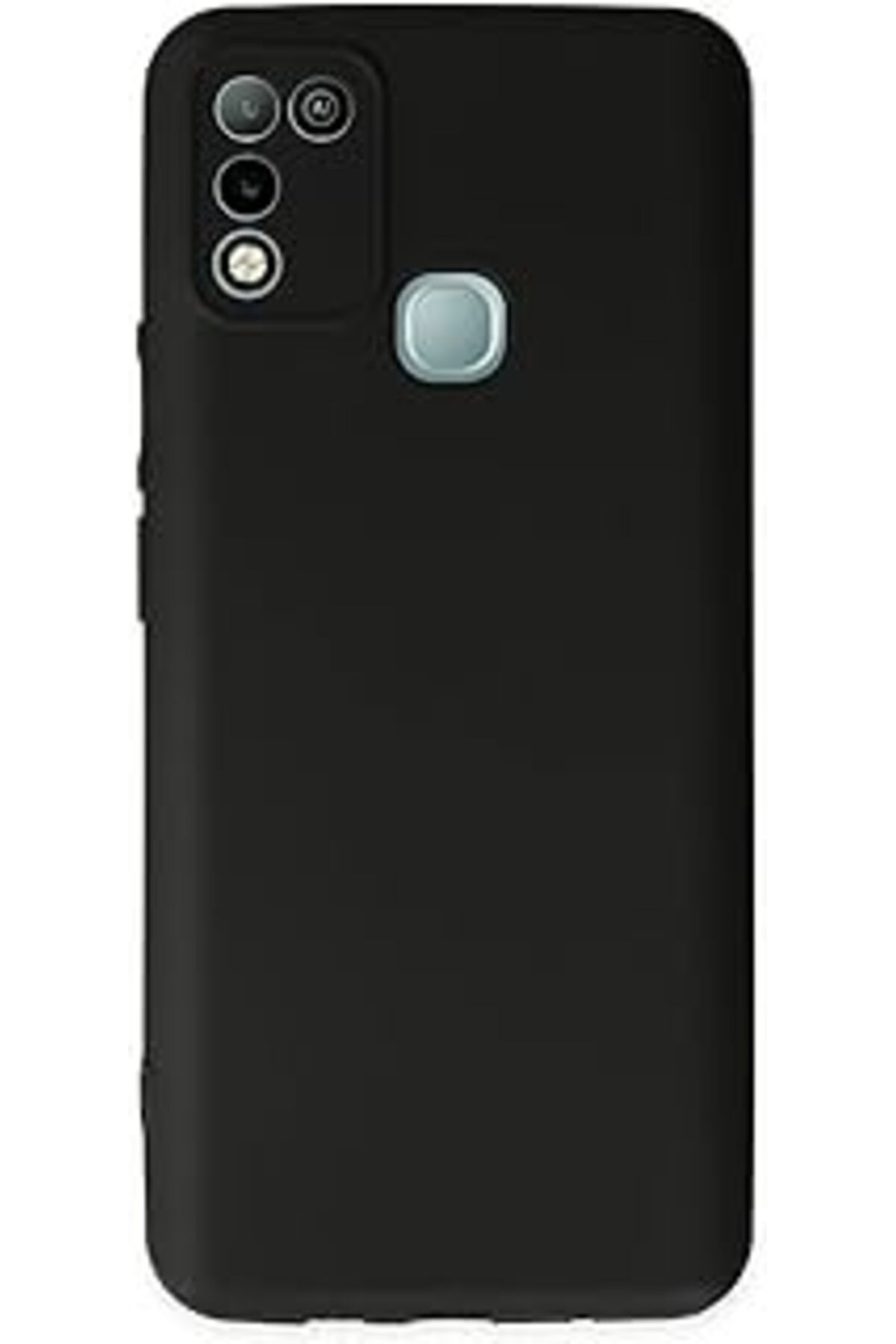 Pazarcan Nevarium İnfinix Hot 10 Play Kılıf Yumuşak Dokulu Silikon - Siyah