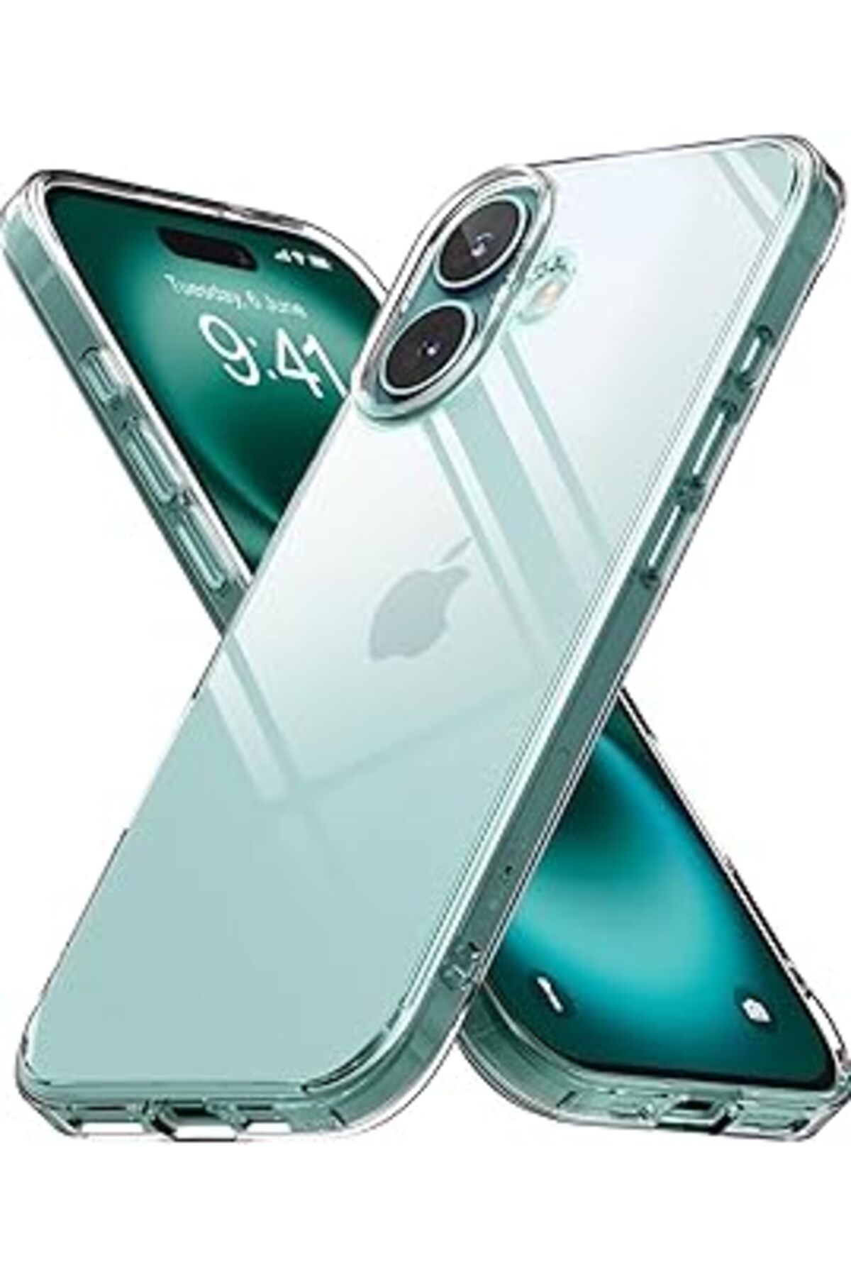 Karachil For Iphone 16 Ile Uyumlu Şeffaf Clear Silikon Yüksek Kalite Darbeye Dayanıklı Şık Telefon Kılıfı (I