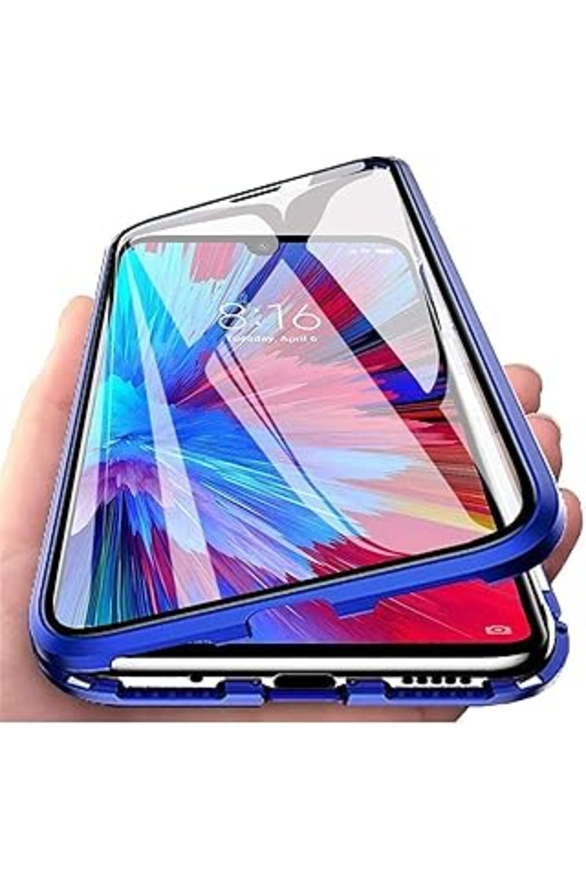 Karachil Dxl Xiaomi Redmi Note 8 Pro Uyumlu Önü Ve Arkası Temperli Cam, Manyetik Adsorpsiyon Darbeye Dayanık