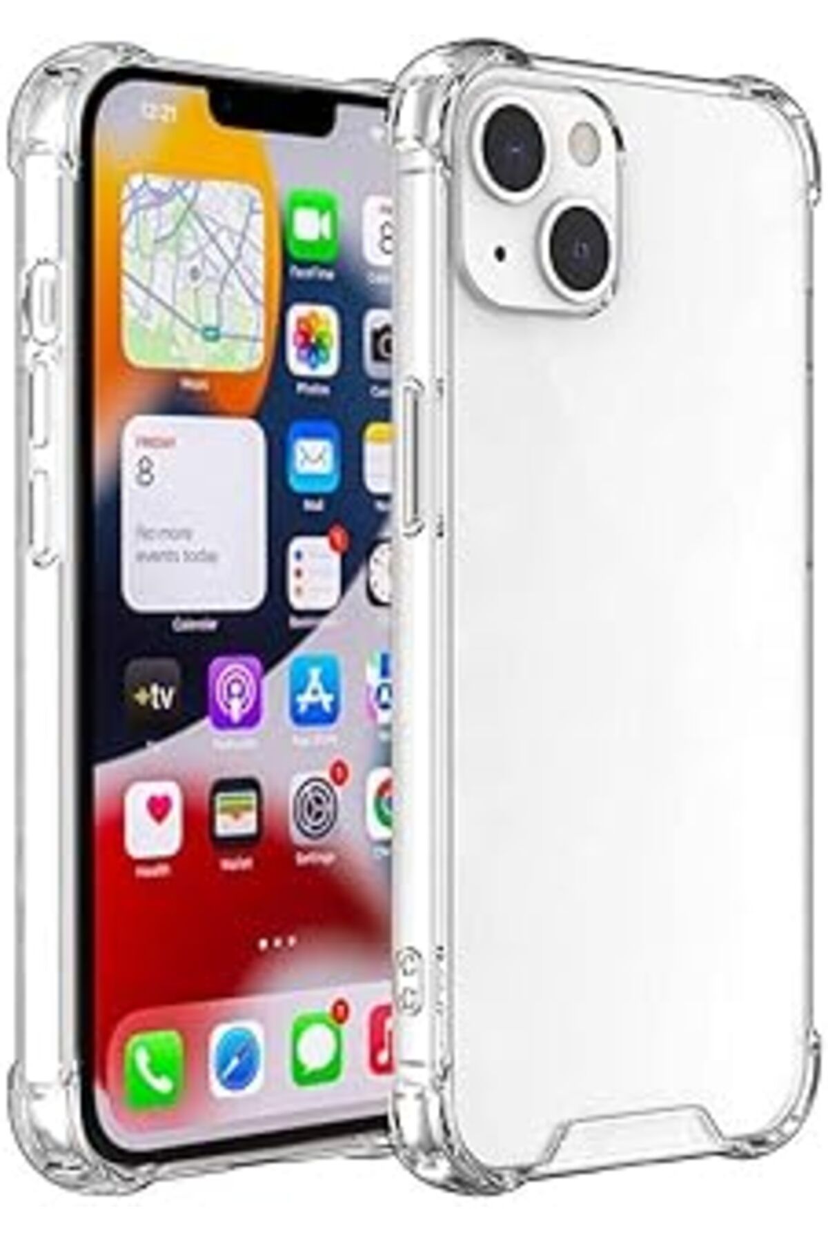 Pazarcan Iphone 15 Uyumlu Zore Nitro Anti Shock Silikon-Renksiz