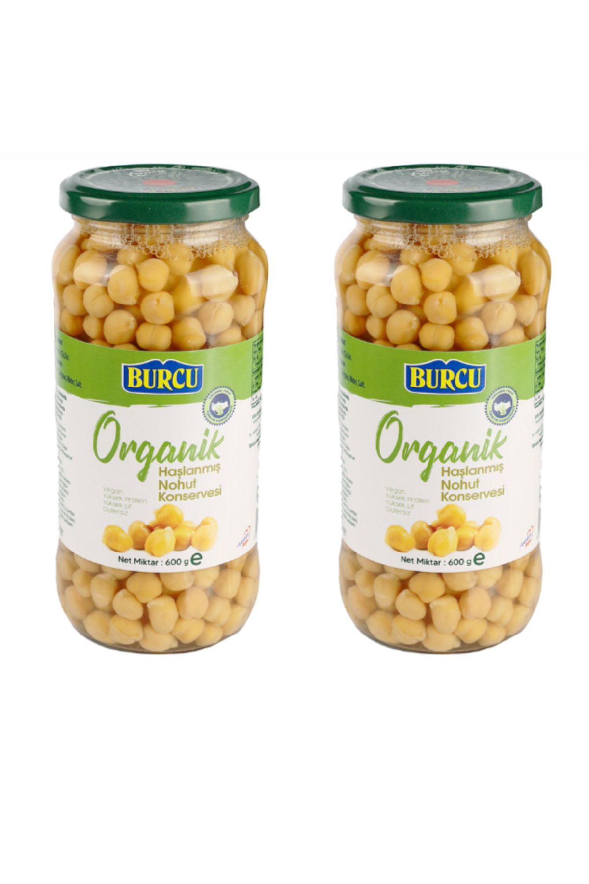 BURCU haşlanmış nohut 600 gram 2 adet