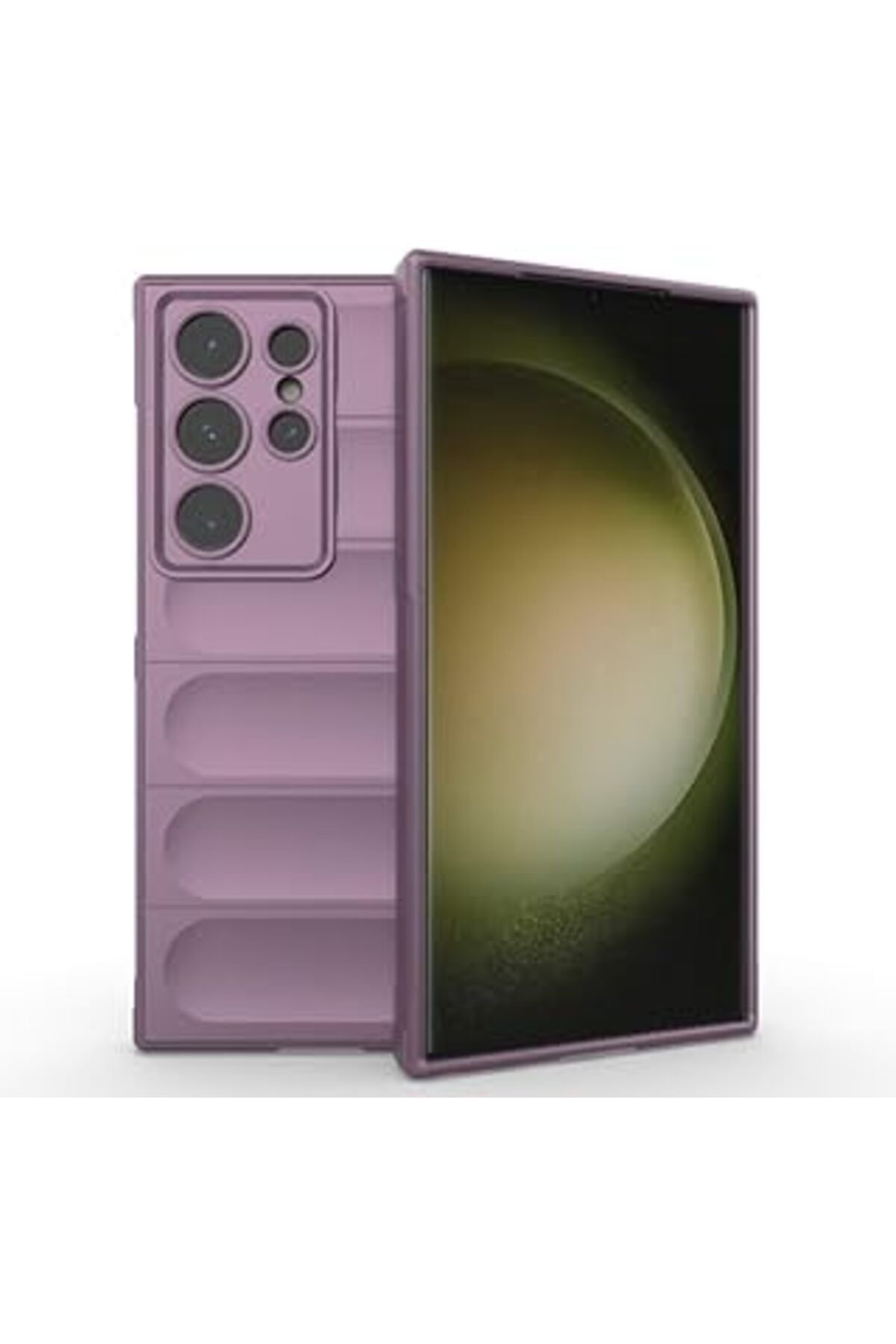 Pazarcan Galaxy S24 Ultra Uyumlu Kılıf Mat Leke Yapmaz Elden Kaymaz İçi Kadife Kamera Korumalı Silikon Kapak