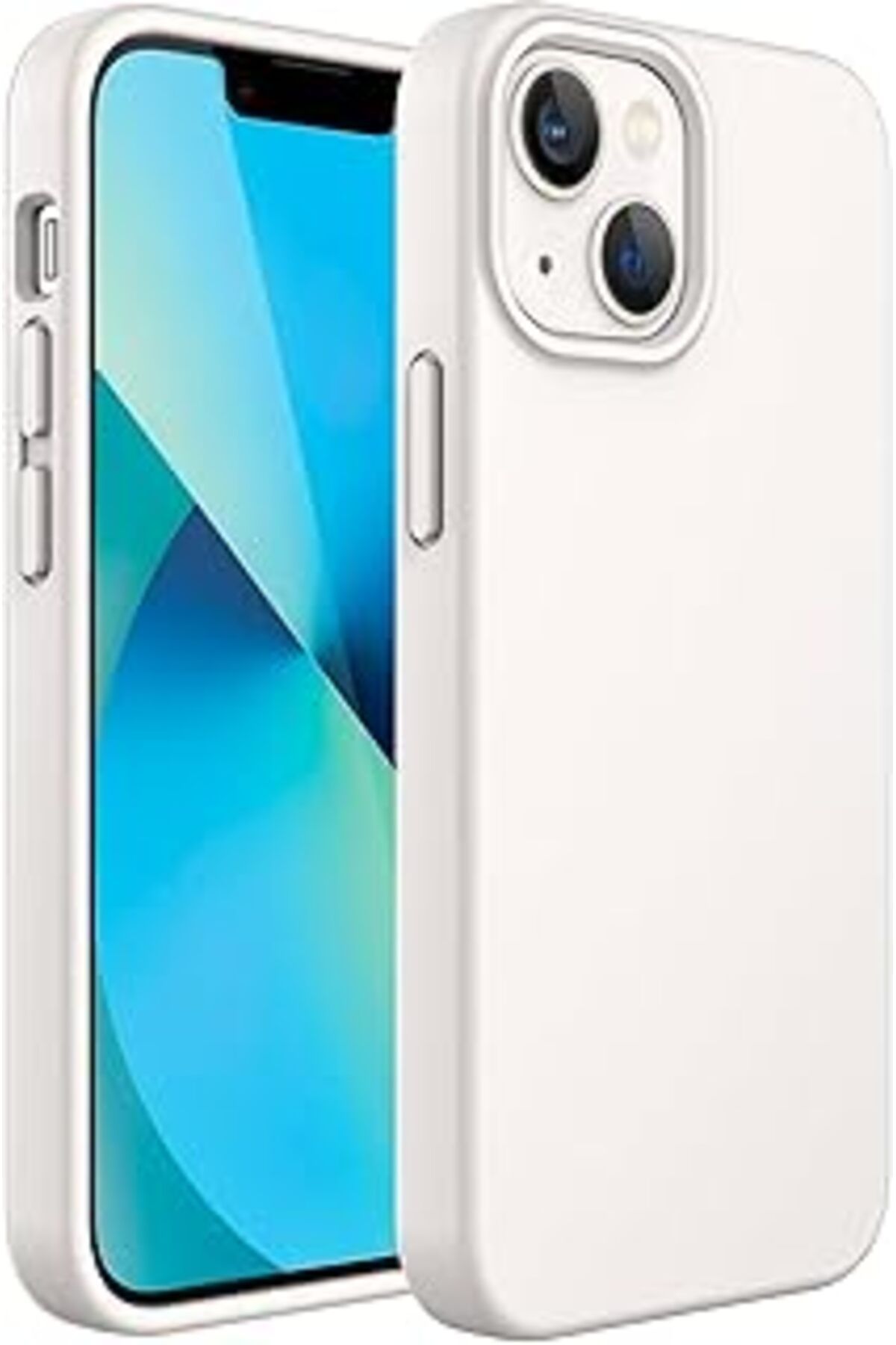 Pazarcan Merwish Apple Iphone 14 Plus Uyumlu Özel İpeksi Dokunuş Hissi Veren İçi Yumuşak Kadife Lansman Sili