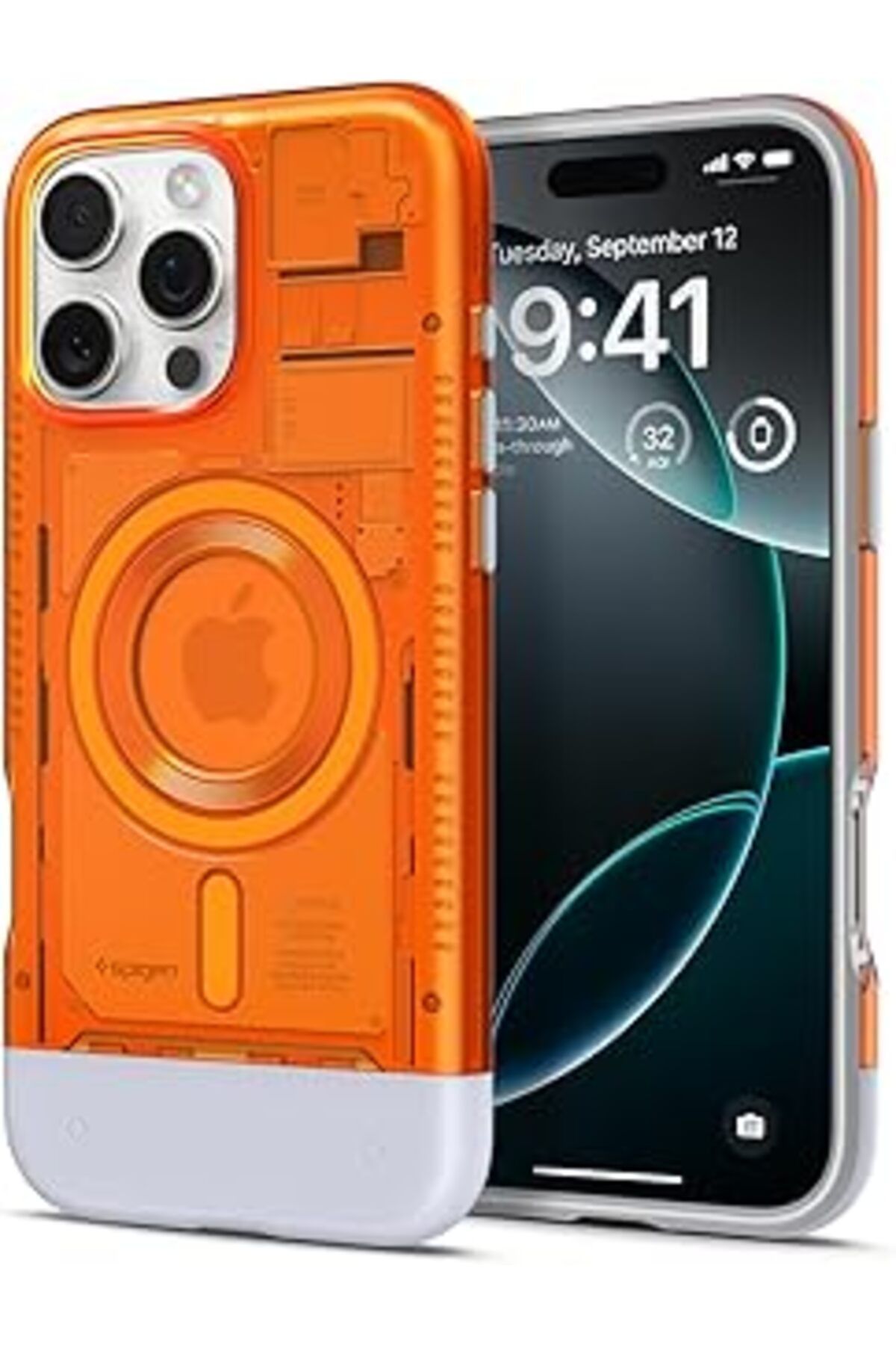 Pazarcan Iphone 16 Pro Max Kılıf Classic C1 Magfit Magsafe Özellikli Tangerine - Acs08559
