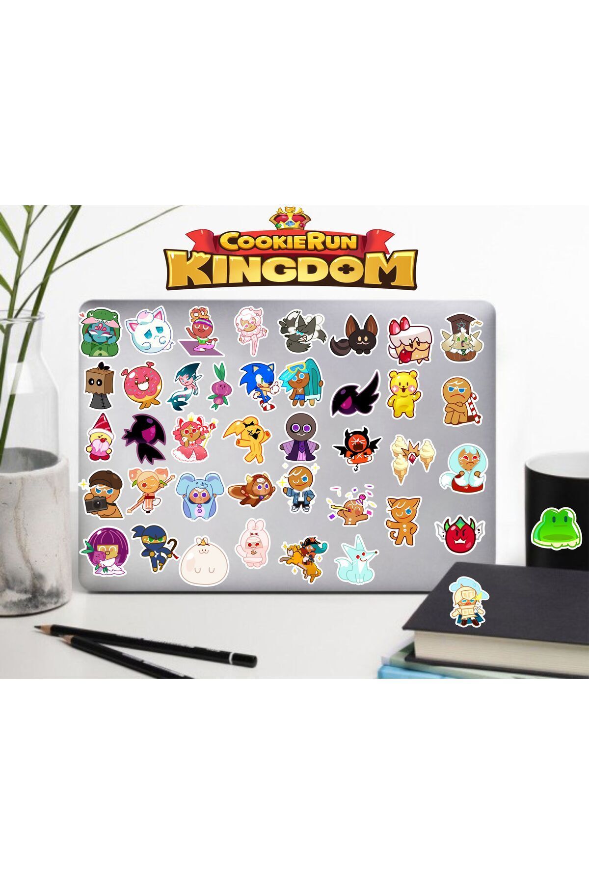 MS Major Selection Cookie Run Defter Suluk Laptop Notebook Tablet Telefon Kılıf Sticker Seti