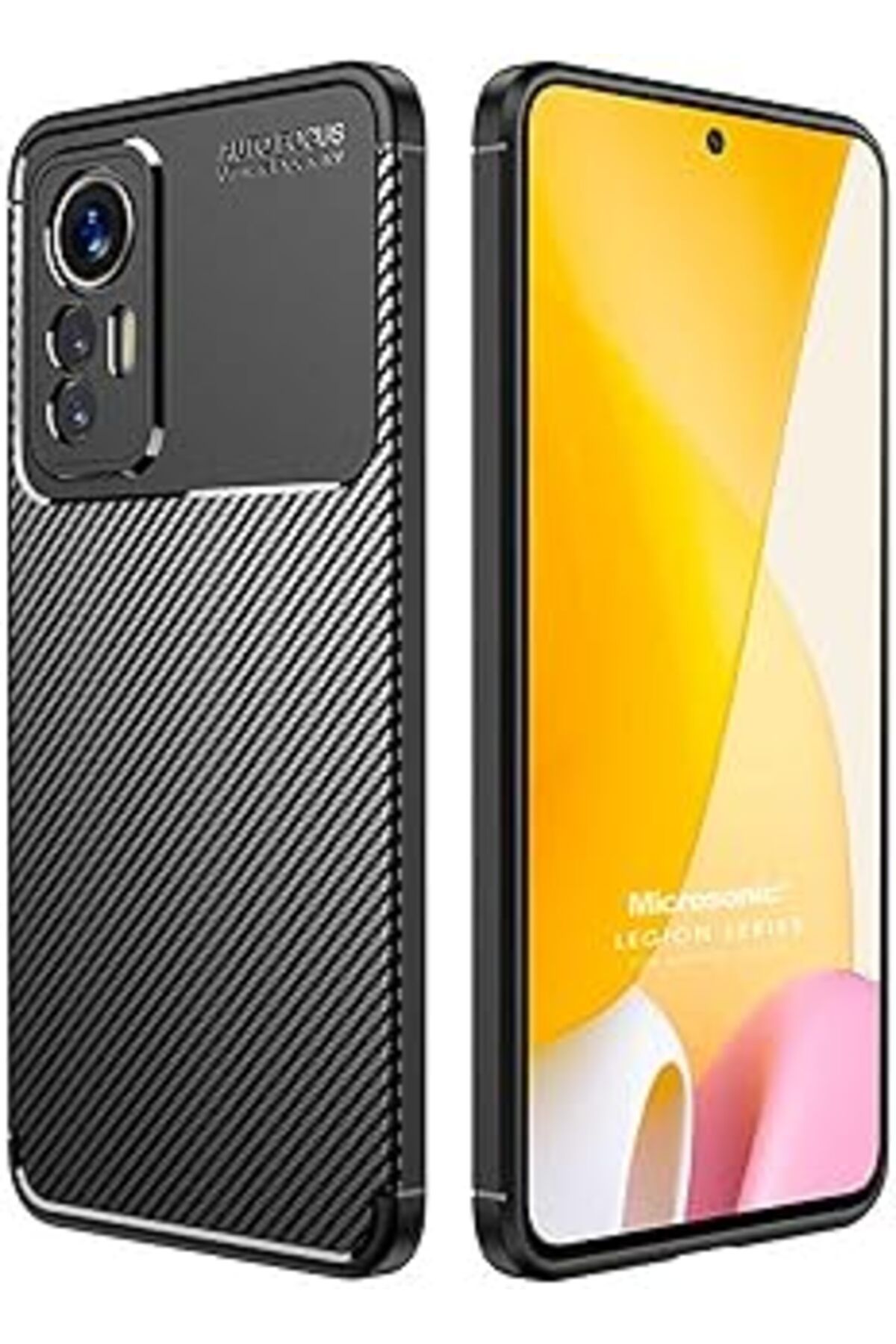 Pazarcan Microsonic Xiaomi Mi 12 Lite Için Kılıf Legion Series Siyah [Mi 12 Lite Ile Uyumlu Kılıf - Siyah]