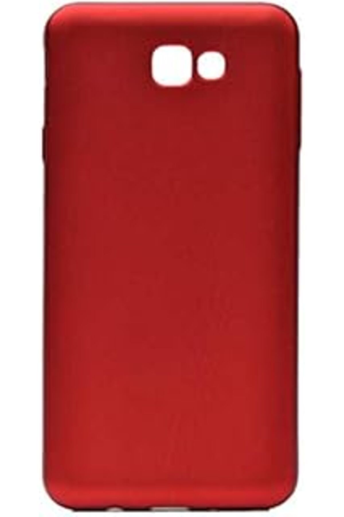 Pazarcan Samsung Galaxy J7 Prime Uyumlu Mat Yumuşak Silikon Kılıf (Kırmızı)