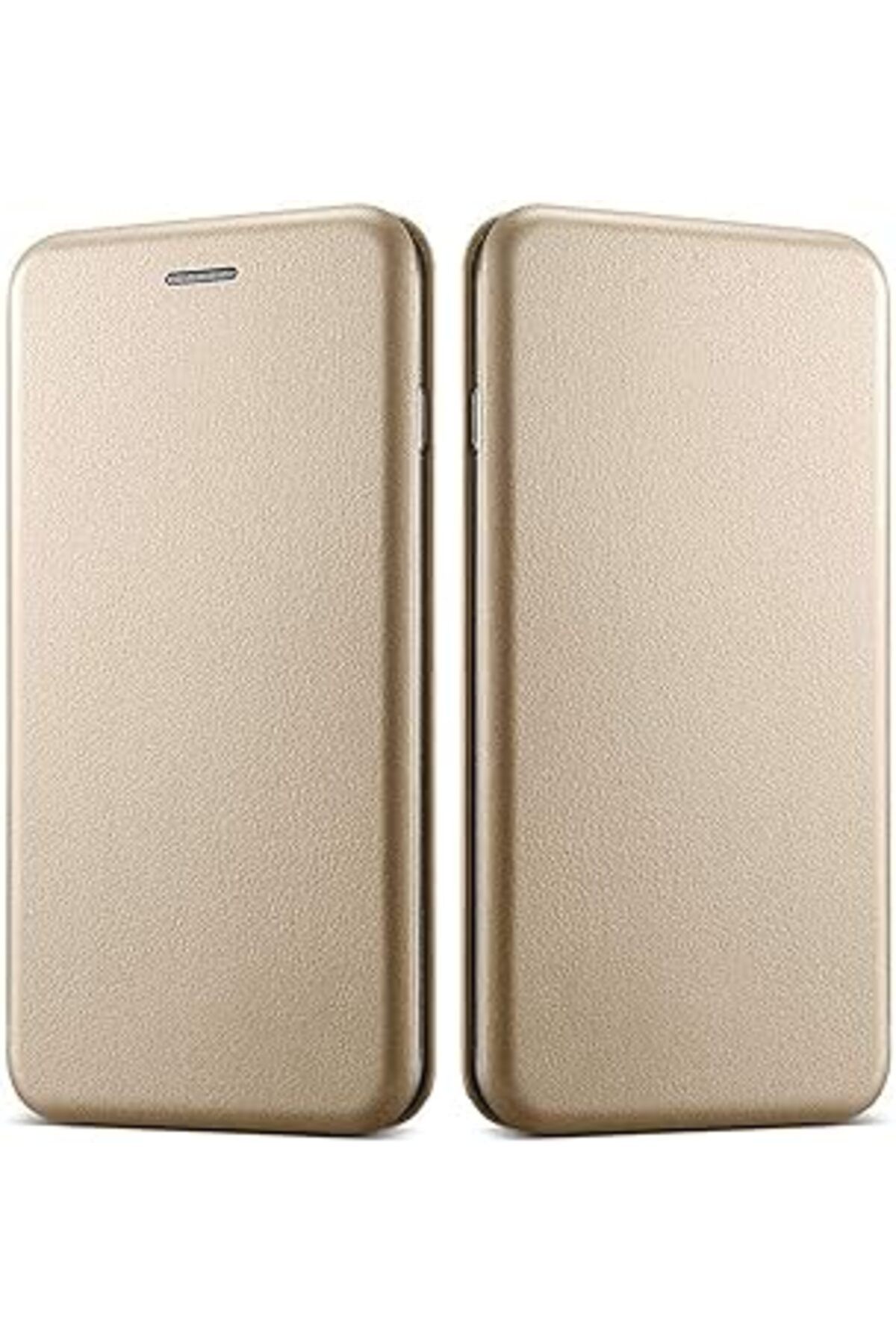 Pazarcan Caseup 17733 Samsung Galaxy M10 Için Kılıf Manyetik Stantlı Flip Cover, Gold