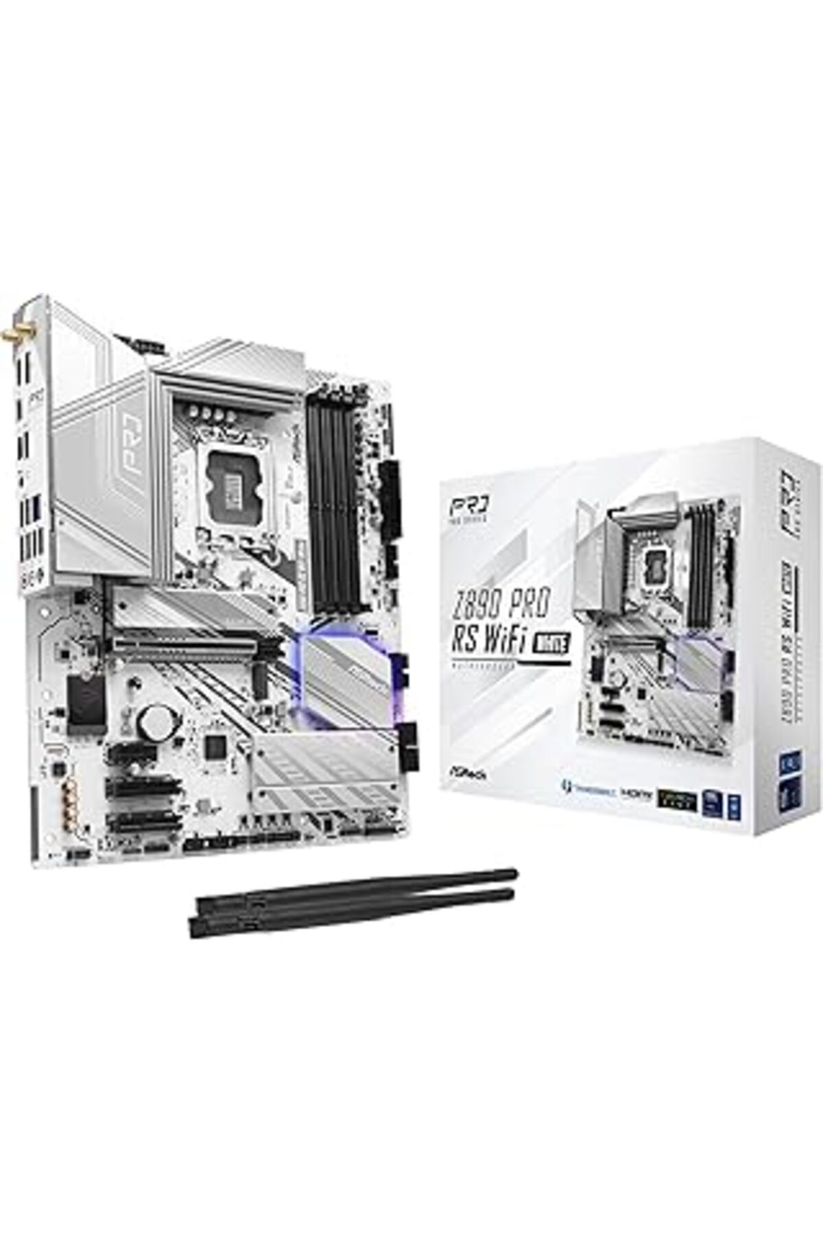 Pazarcan Asrock Z890 Pro Rs Wifi 6E Beyaz Intel Core Ultra Lga1851 Rl-Ilm Ddr5 8666 Mhz 256 Gb Atx Anakart M