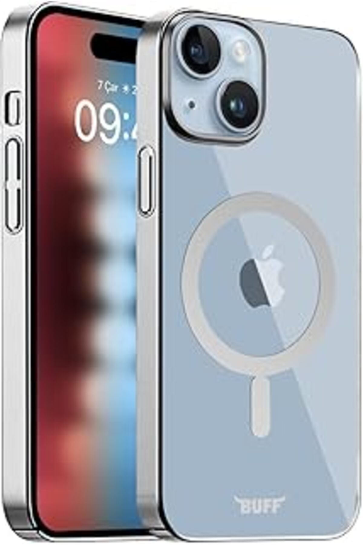 Pazarcan Buff Labs Iphone 15 Ile Uyumlu Magsafe Uyumlu Slim Fit Kılıf Kablosuz Şarj Destekleyen Sararmaya Ka