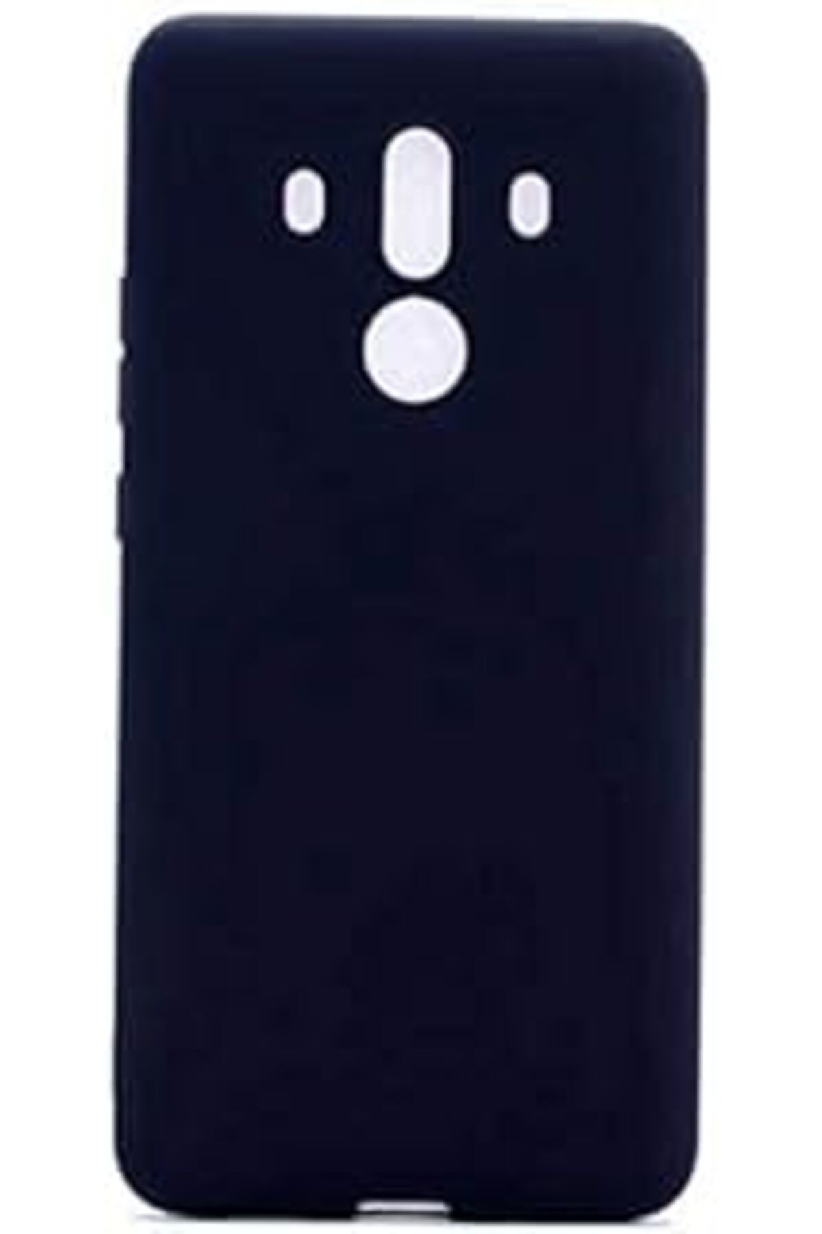 Pazarcan Huawei Mate 10 Pro Uyumlu Sert Rubber Silikon Kılıf (Siyah)