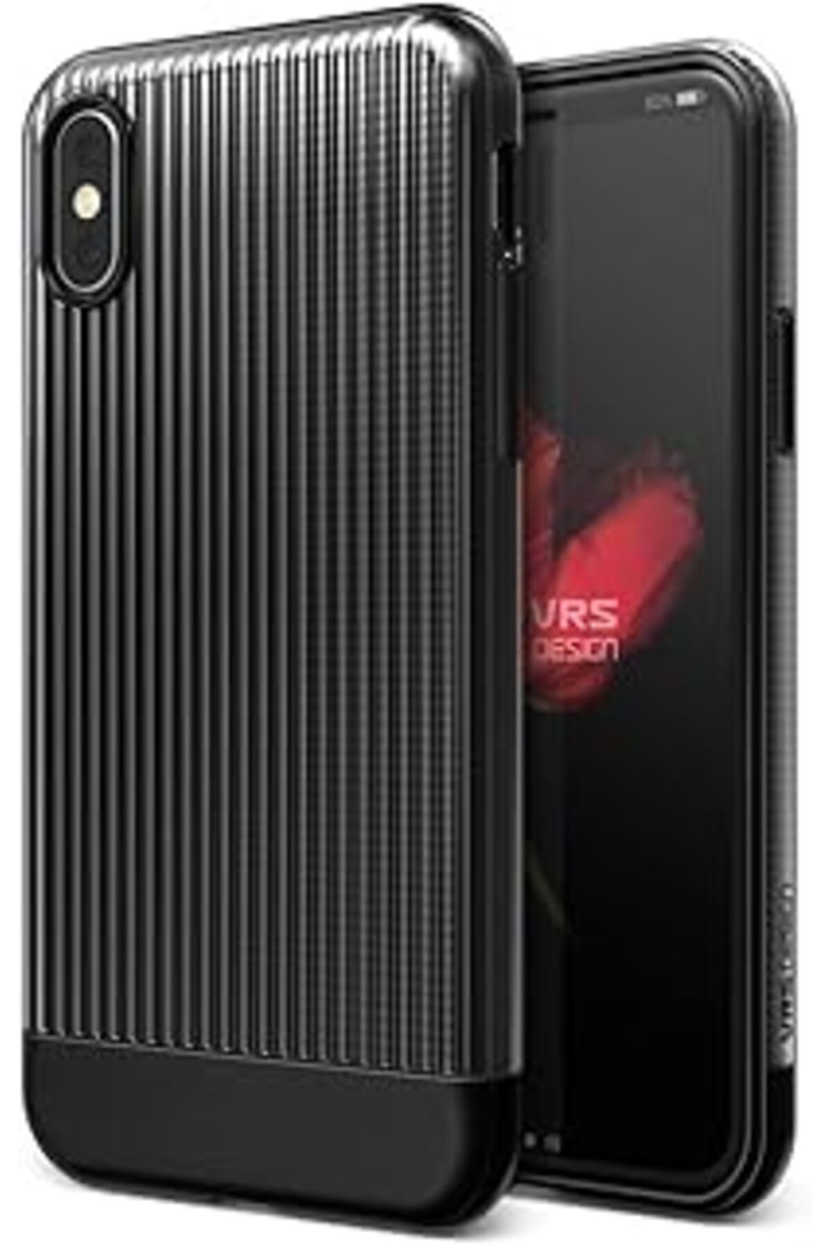 Pazarcan Vrs Design Vrsipxsc Iphone X/ Xs Shine Coat Kılıf, İnce Arka Kapak, Siyah