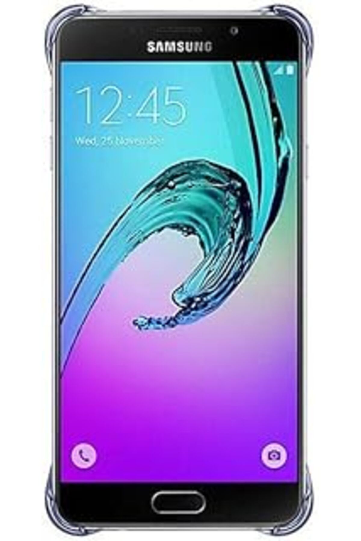 Pazarcan Samsung Siyah A7 (2016) Şeffaf Kılıf