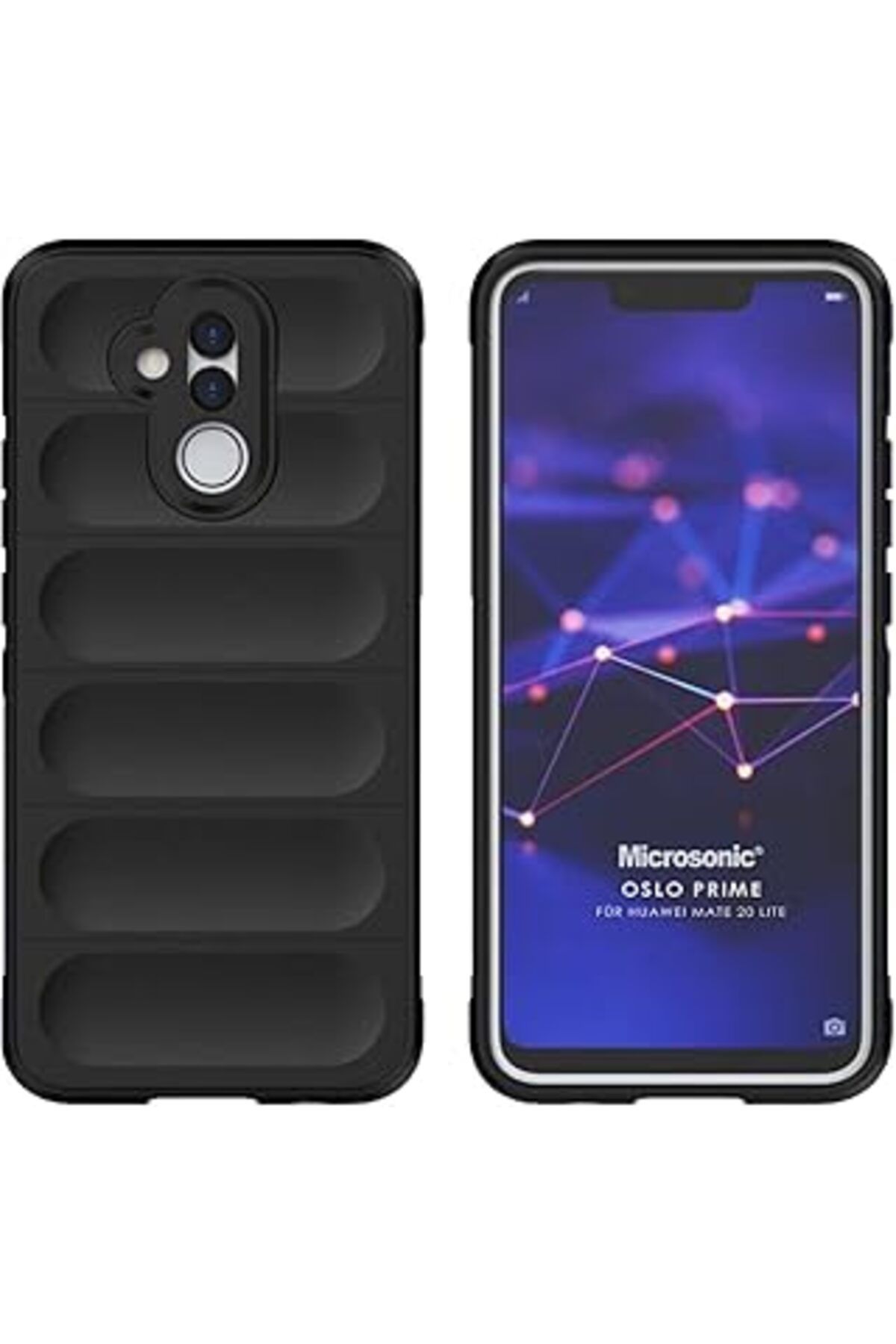 Pazarcan Microsonic Huawei Mate 20 Lite Için Kılıf Oslo Prime Siyah [Mate 20 Lite Ile Uyumlu Kılıf - Siyah]