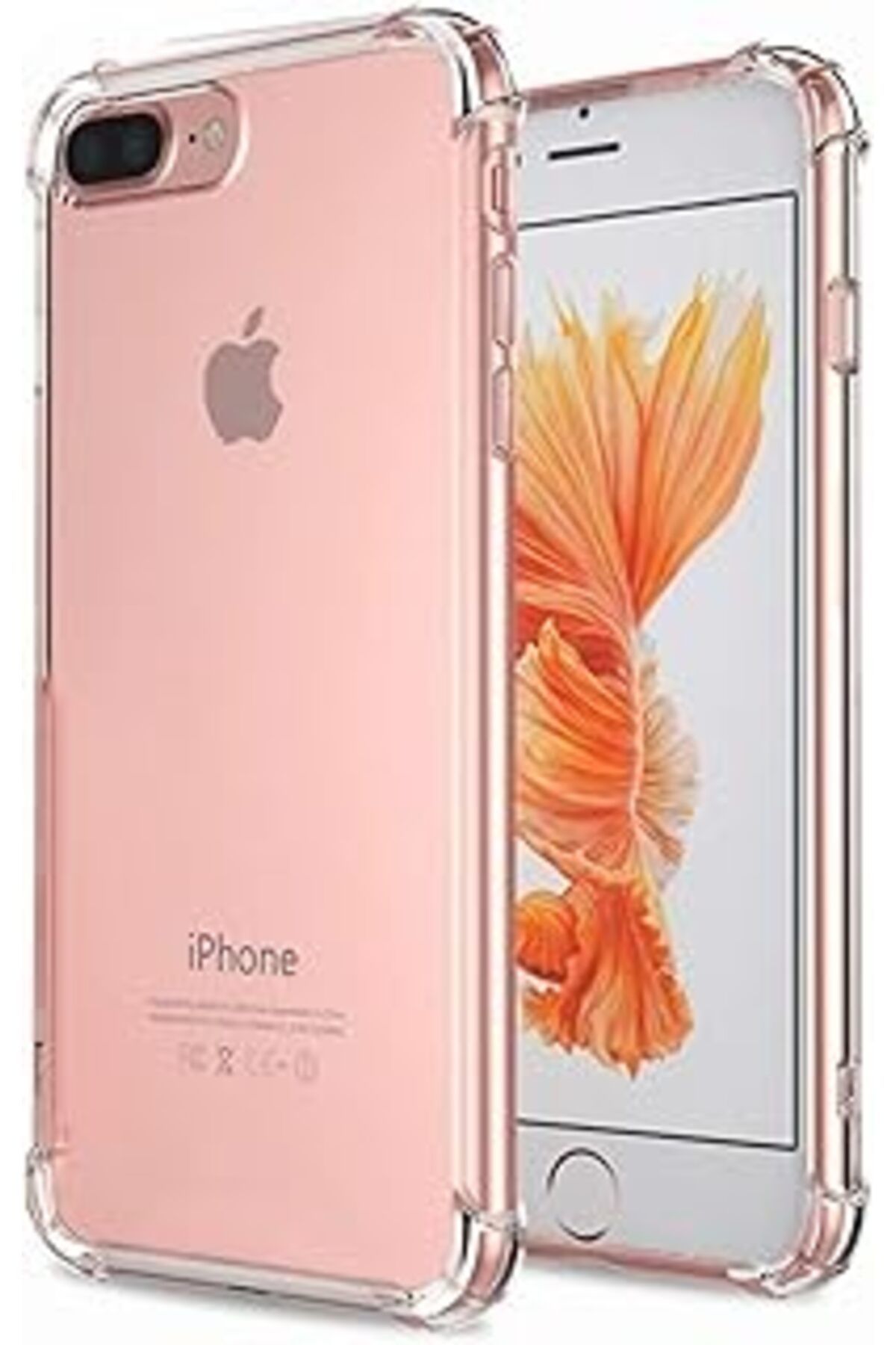 Pazarcan Microsonic Shock-Absorbing Için Kılıf Apple Iphone 8 Plus Şeffaf [Iphone 8 Plus Ile Uyumlu Kılıf -